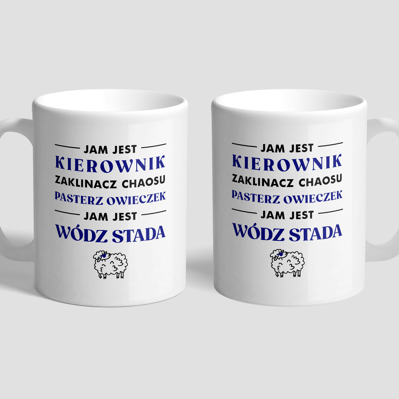 Personalizowany kubek dla kierownika - Wódz Stada zabawny prezent dla kierownika z nadrukiem