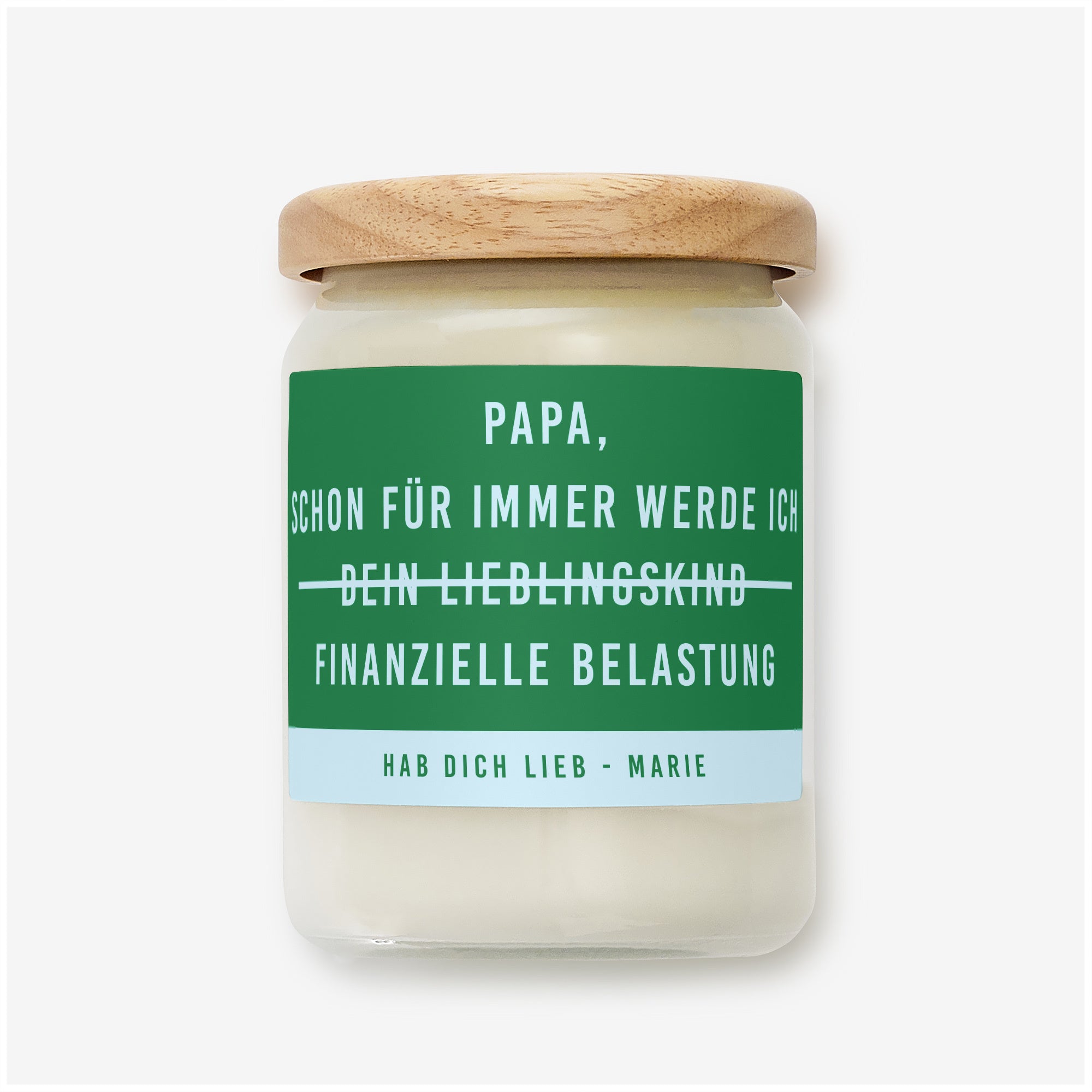 Personalisierte Kerze - lustiges Geschenk