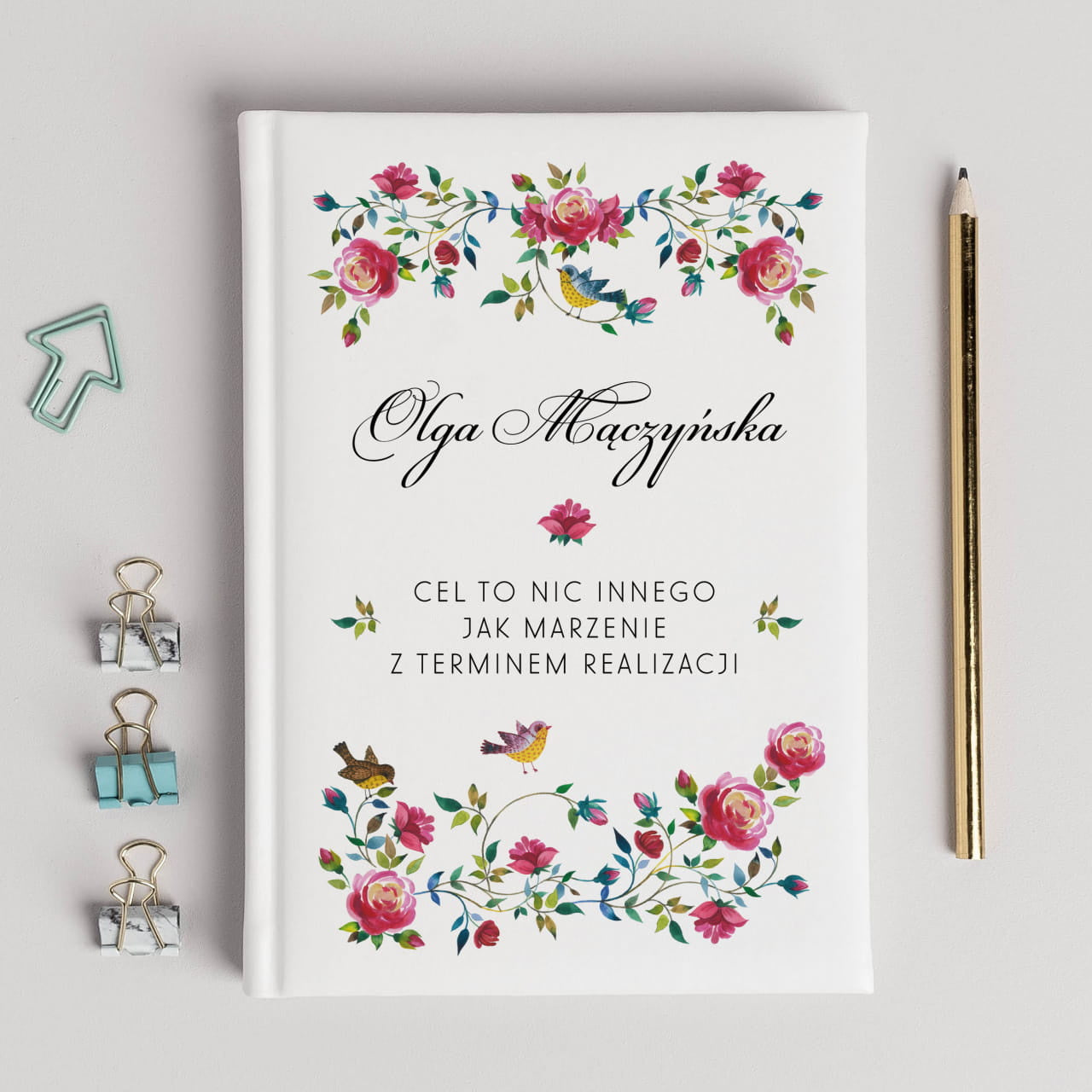 Personalizowany kalendarz dla kobiety kalendarz na prezent upominek dla kobiety kalendarz całoroczny