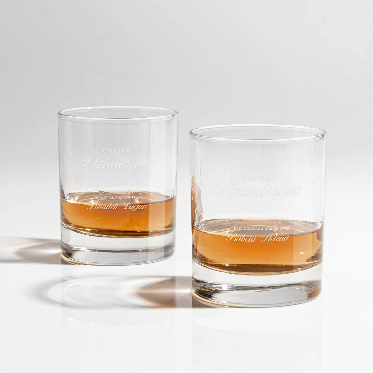 Komplet szklanek do whisky - zabawny prezent dla dziadków