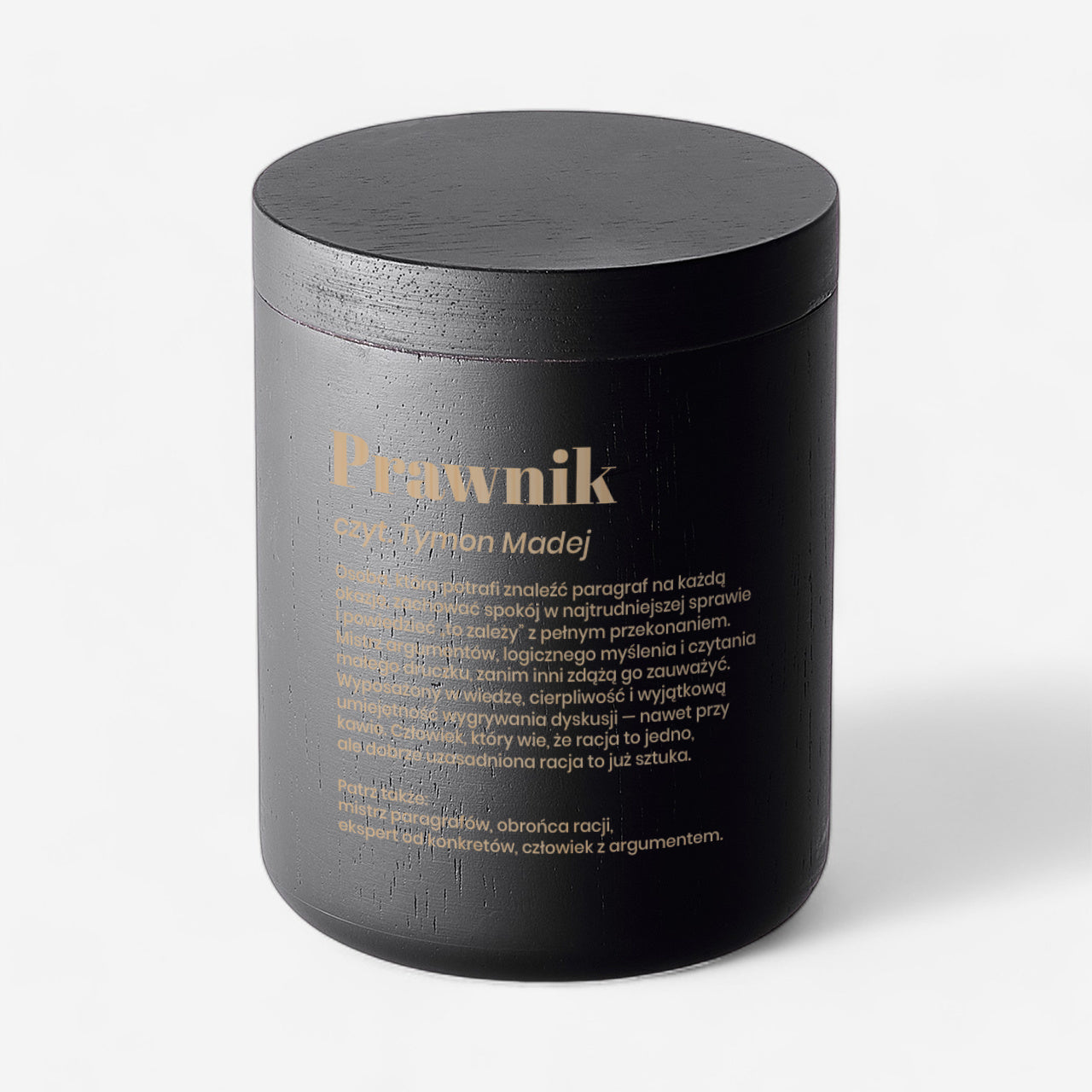 Świeczka personalizowana dla prawnika - prezent dla prawnika