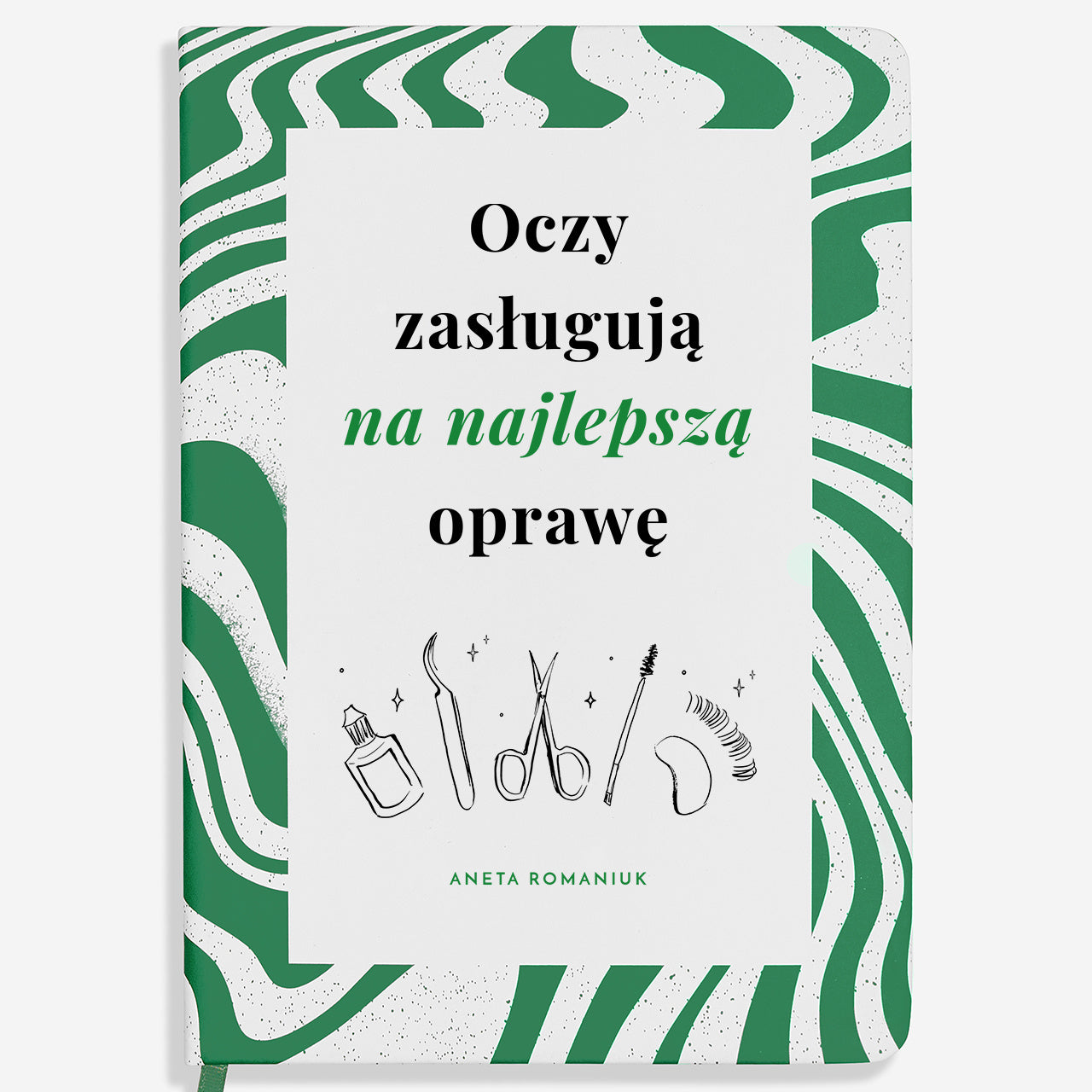 Notatnik personalizowany dla stylistki rzęs prezent dla stylistki rzęs elegancki notes
