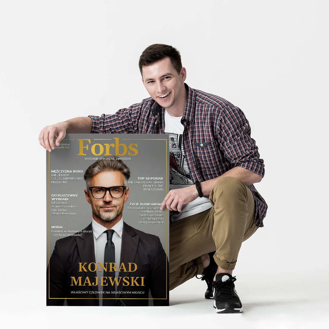 Personalizowana kartka dla szefa XXL - prezent dla szefa kartka urodzinowa dla szefa prezent dla przełożonego