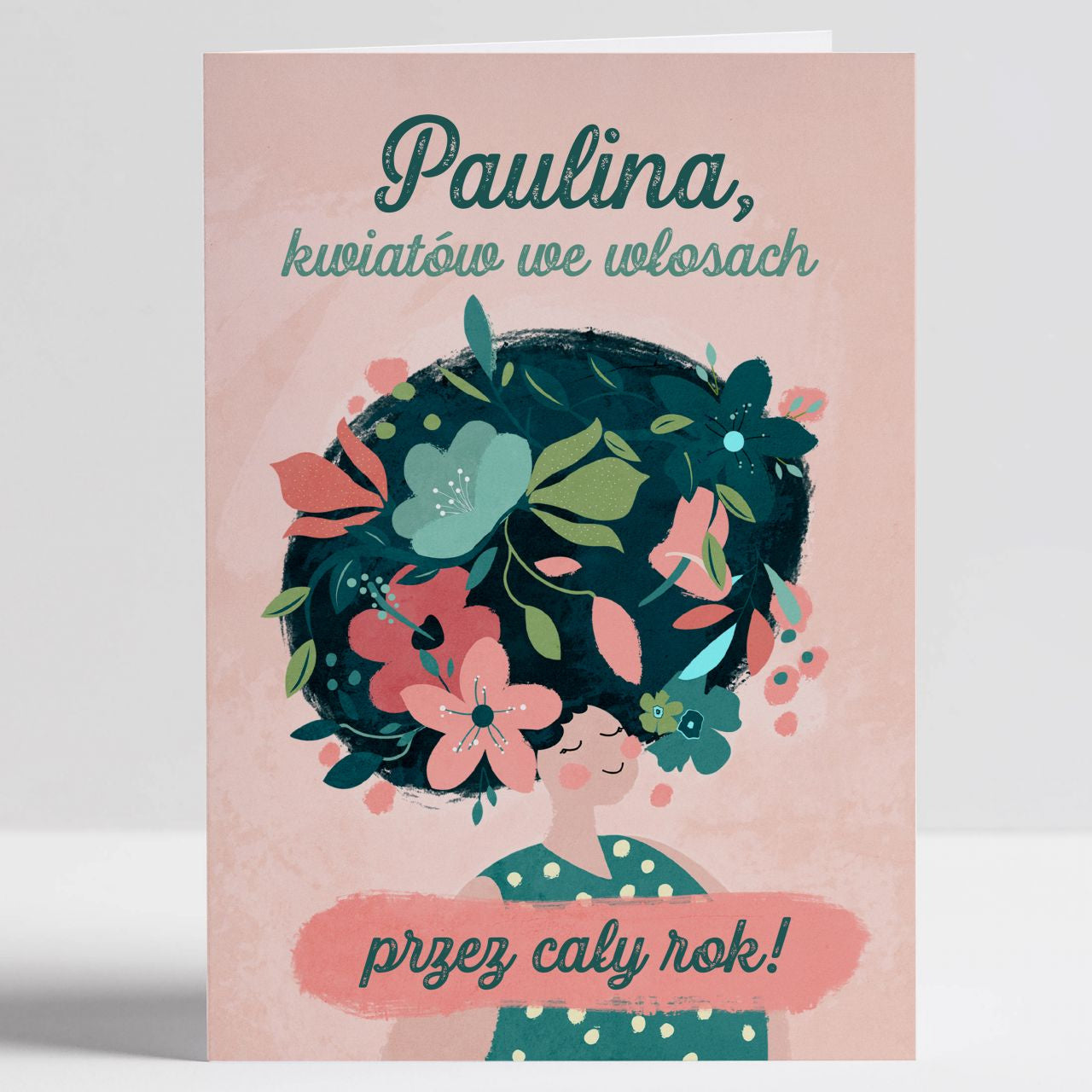 Personalizowana kartka dla włosomaniaczki
