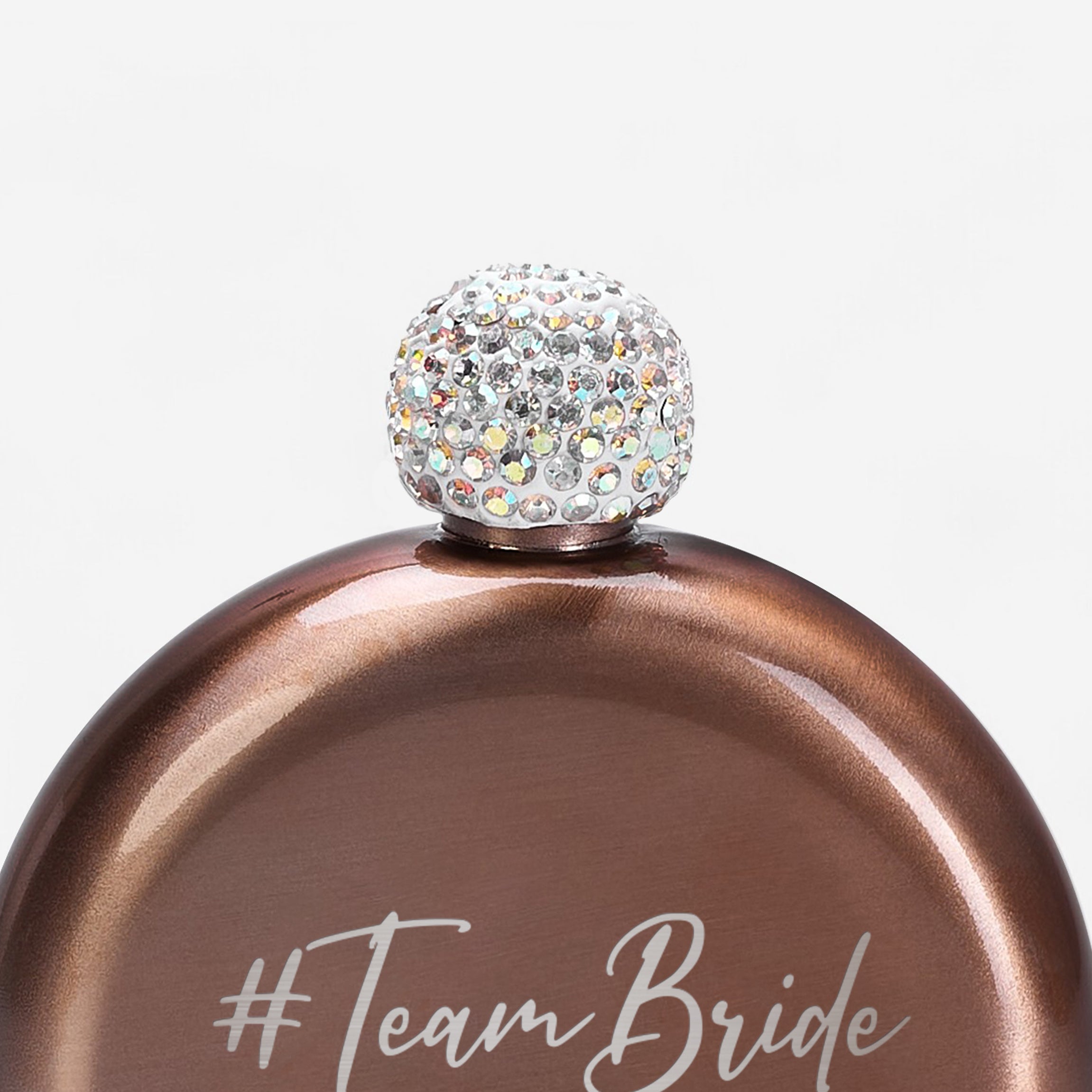 Grawerowana piersiówka na wieczór panieński - team bride