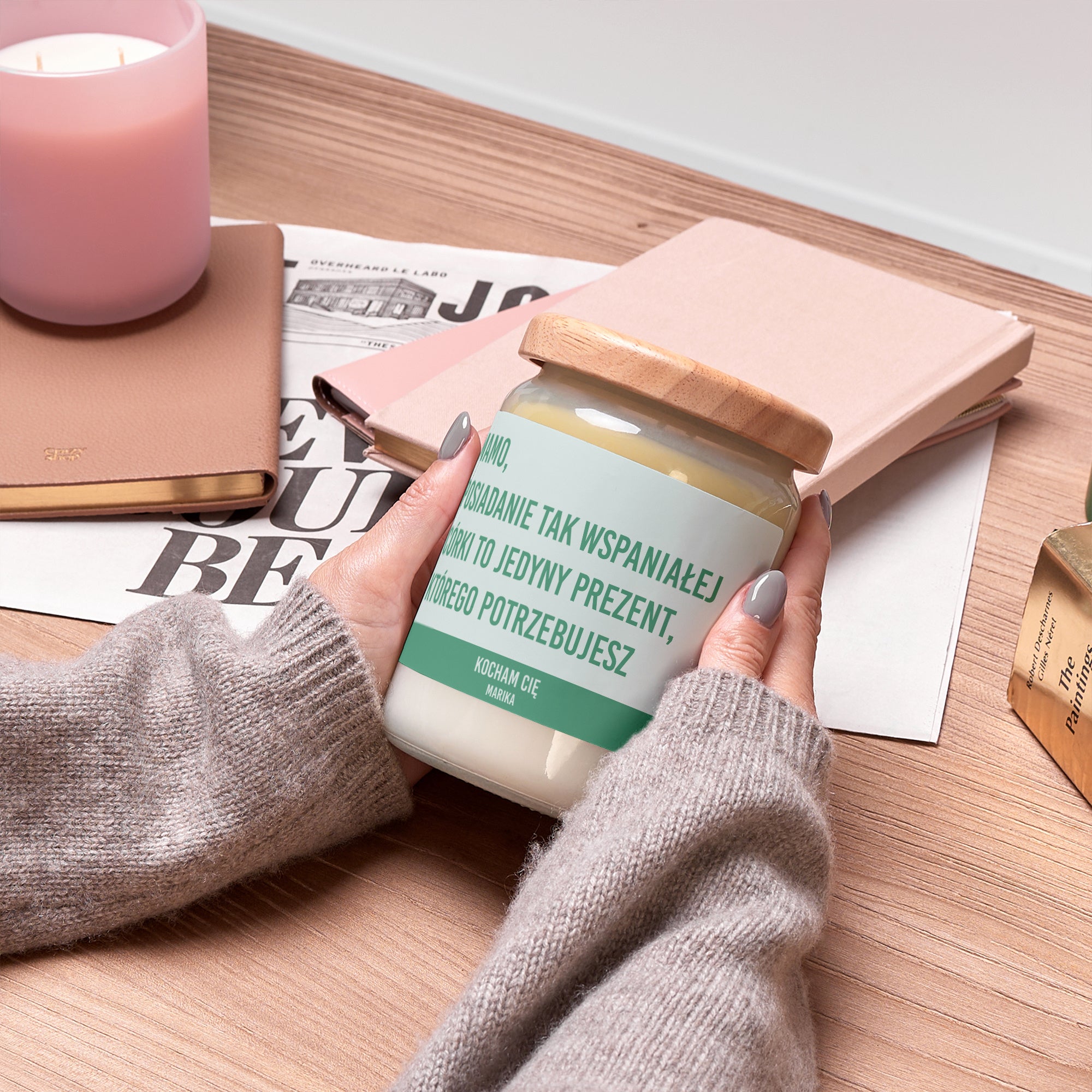 Świeczka sojowa na prezent dla mamy - oryginalny prezent