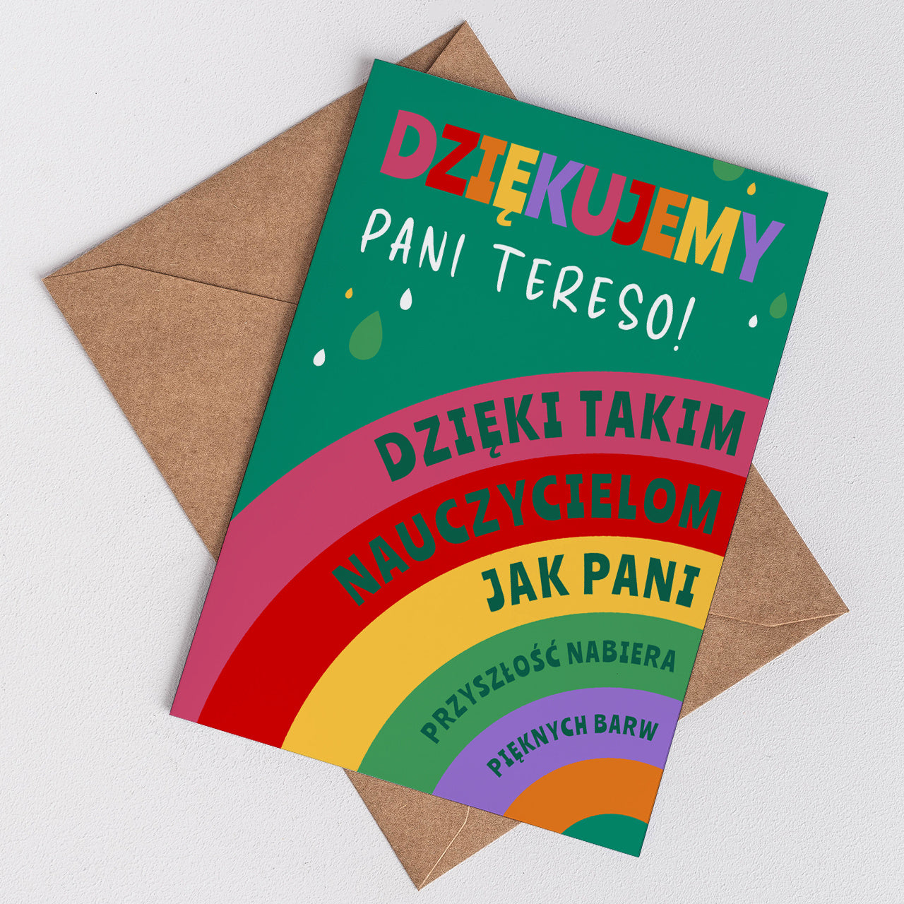 Kartka dla ulubionego nauczyciela