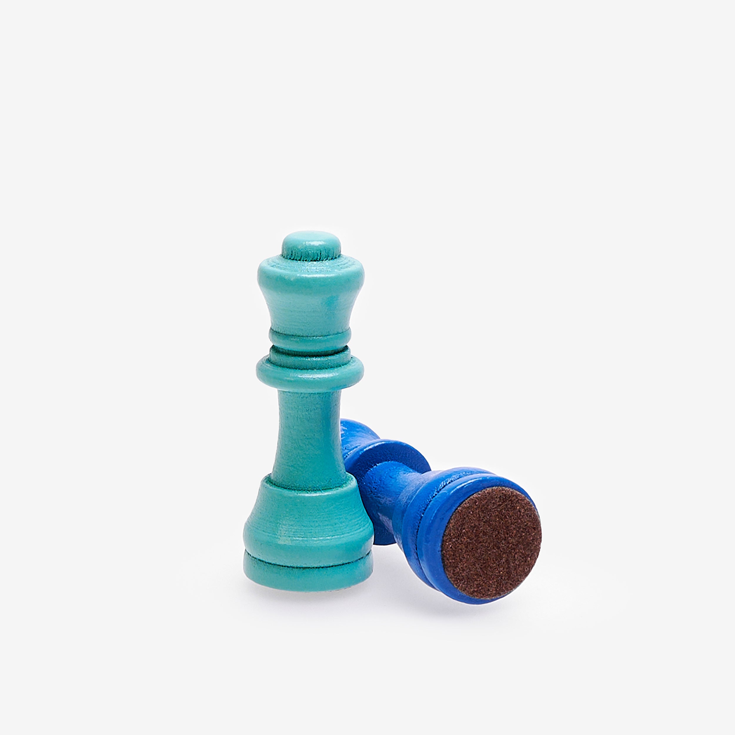 Kolorowe szachy drewniane - prezent urodzinowy prezent dla szachisty prezent dla mężczyzny