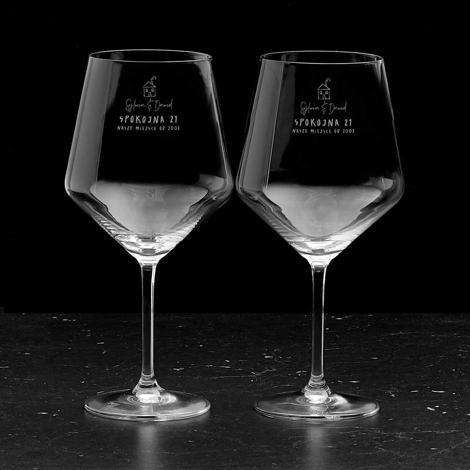 Kieliszki do wina XXL - prezent dla pary na nowe mieszkanie prezent na nowe mieszkanie dla pary