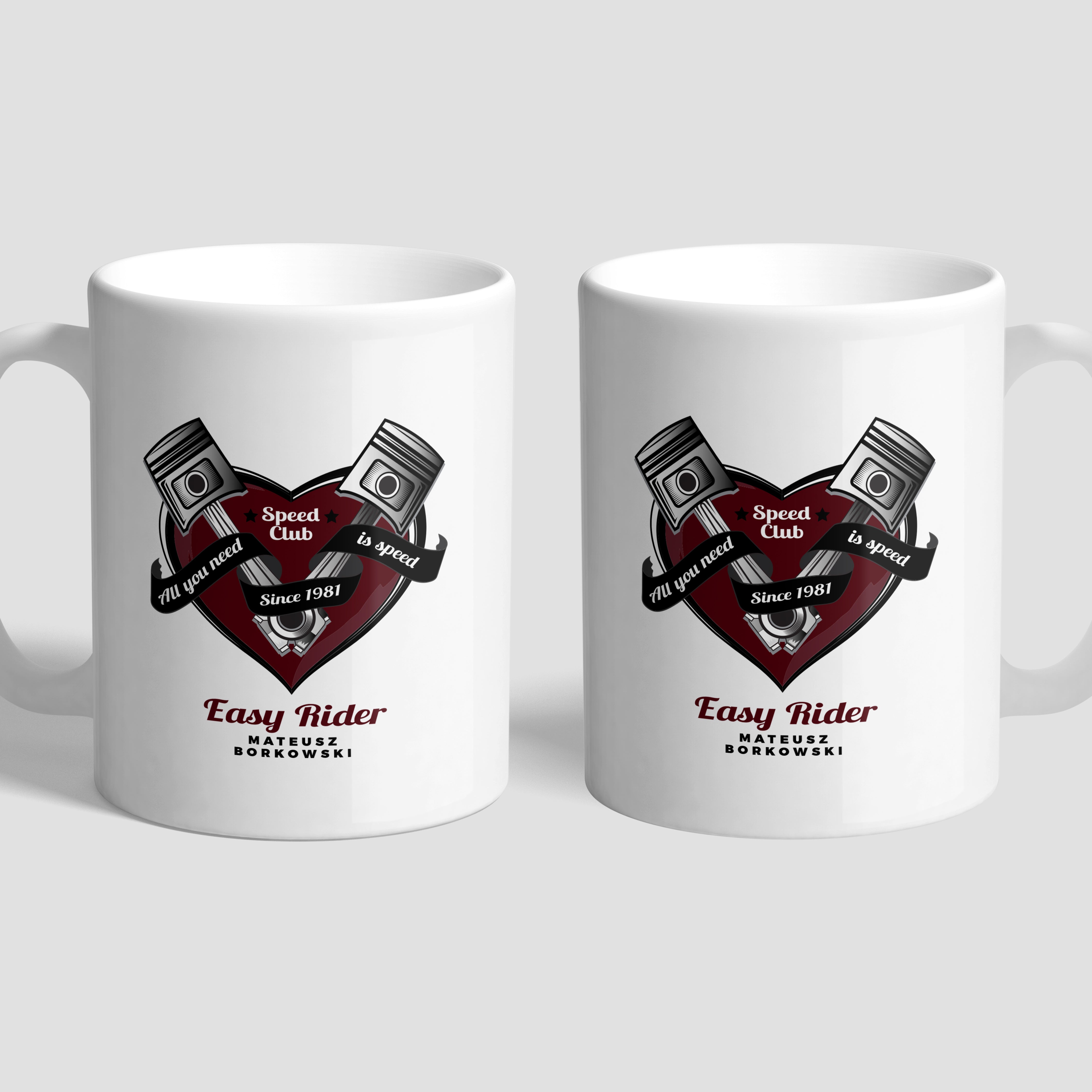 Personalizowany kubek - Easy Rider - prezent dla fana motocykli prezent dla motocyklisty kubek personalizowany