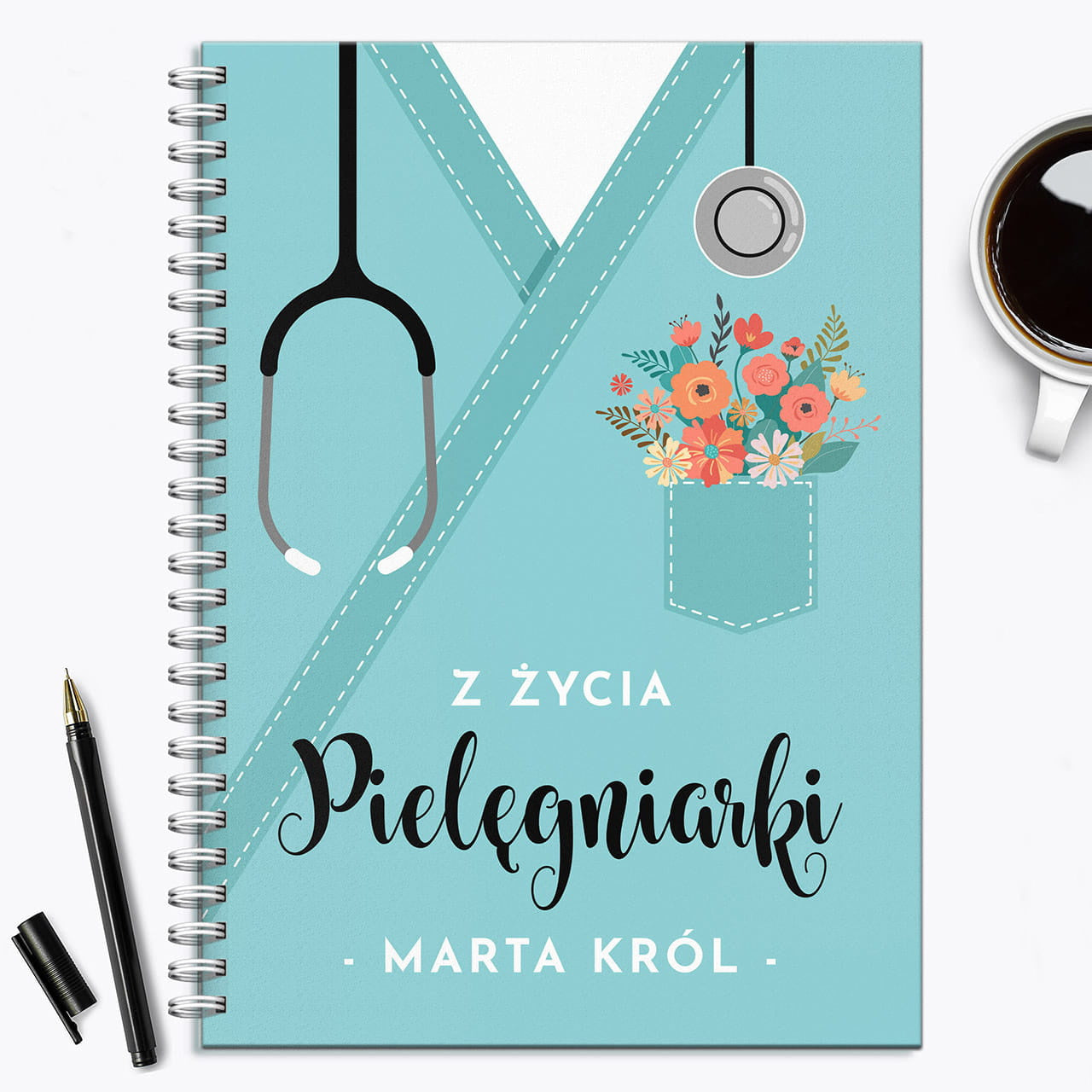 Personalizowany notatnik dla pielęgniarki