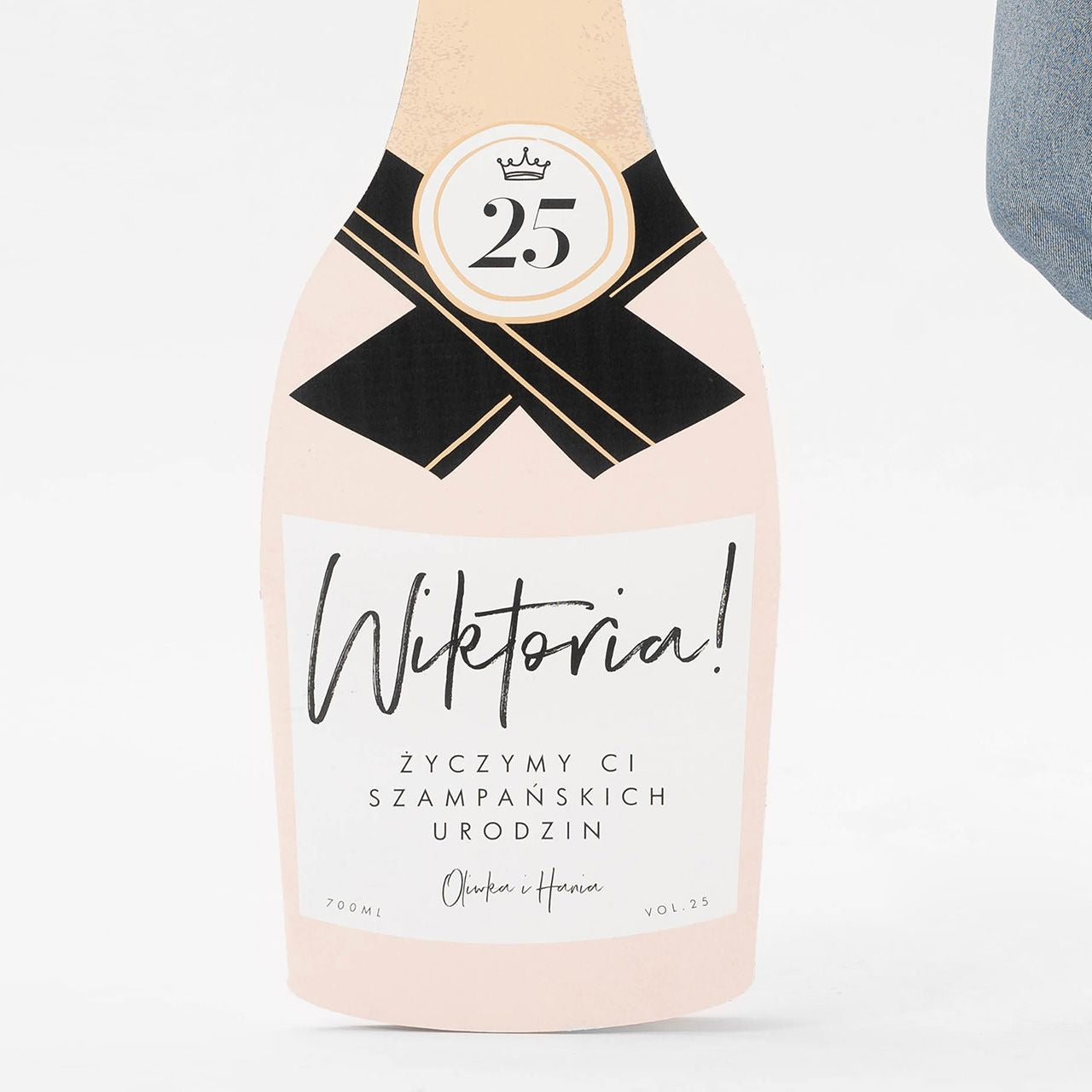 Personalizowana kartka urodzinowa - szampan