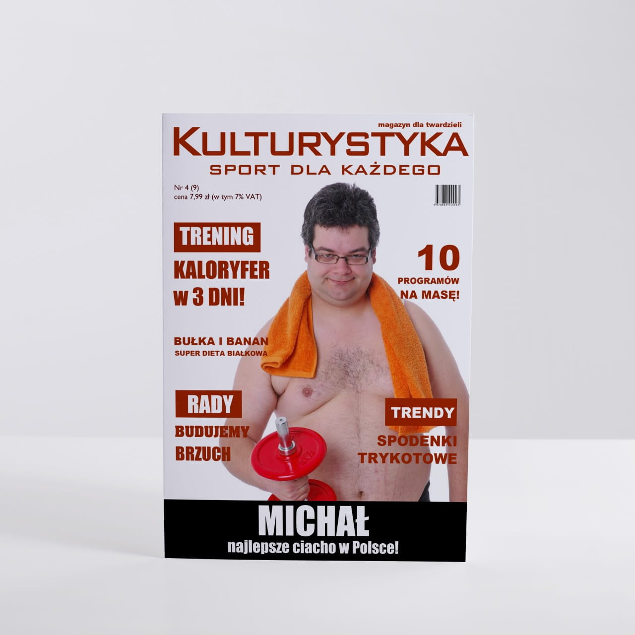Śmieszna kartka dla kulturysty - magazyn