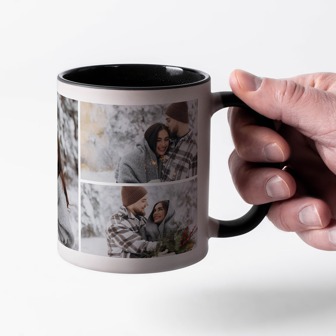 Magiczny kubek na Święta – kolaż personalizowany kubek świąteczny prezent świąteczny prezent dla niej dla pary