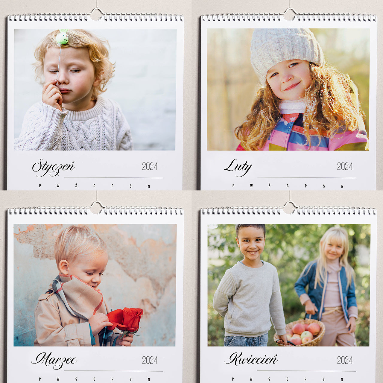 Kalendarz personalizowany wiszący - prezent na Dzień Babci i Dziadka