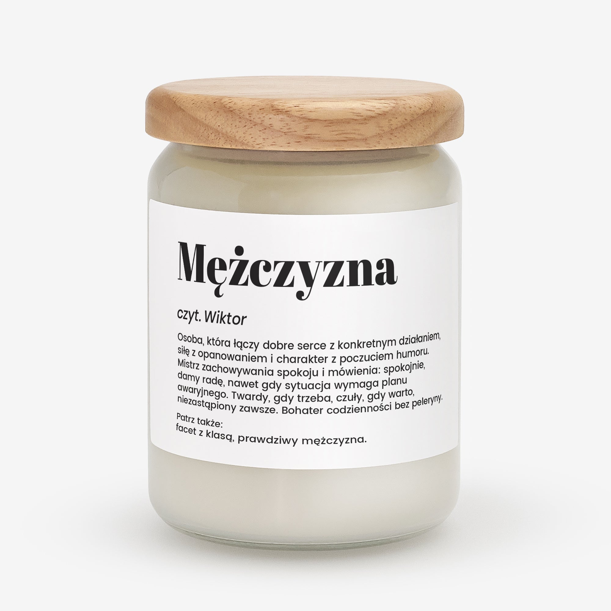 Personalizowana świeca dla mężczyzny - definicja
