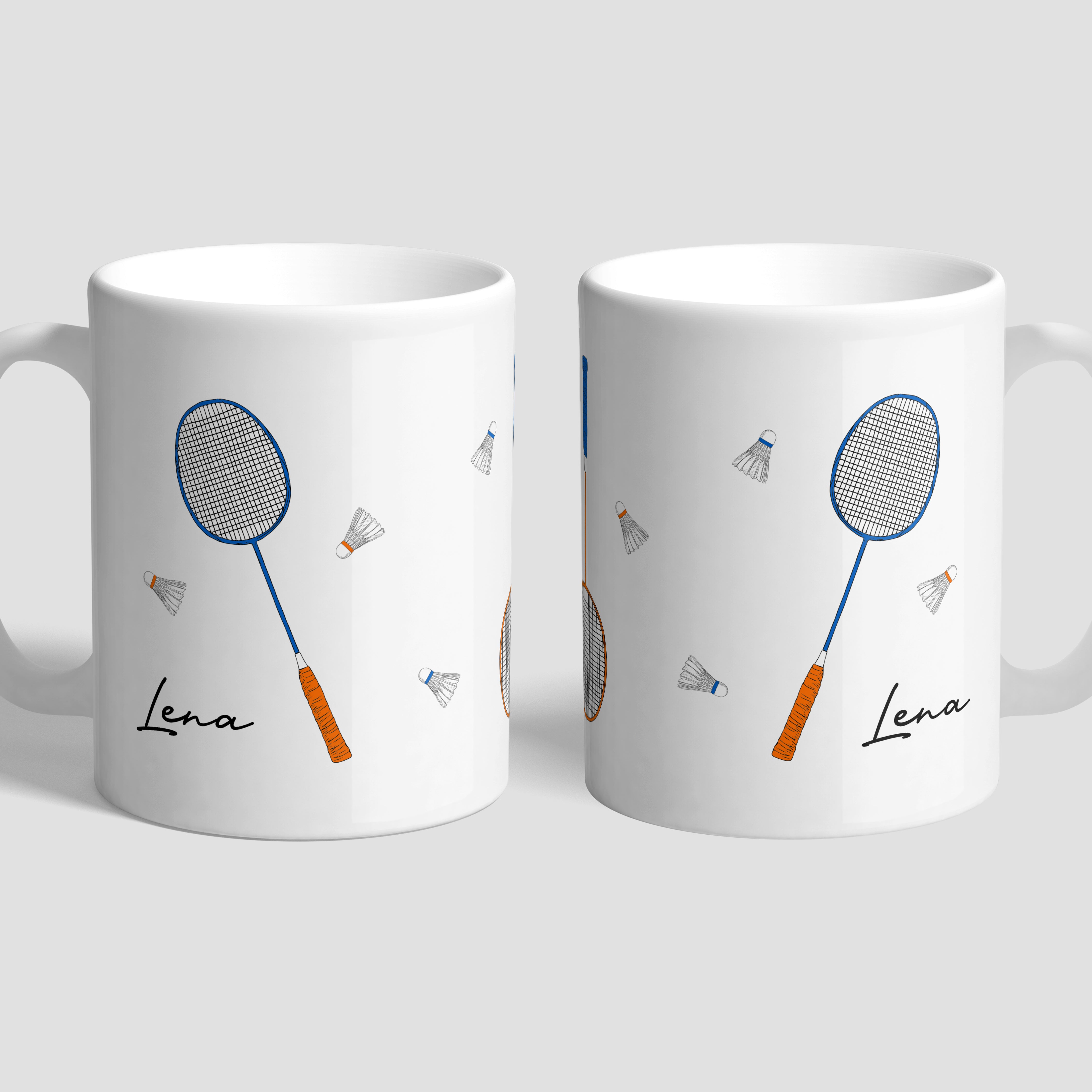 Personalizowany kubek dla nastolatka - prezent dla miłośnika gry w badminton kubek sportowy