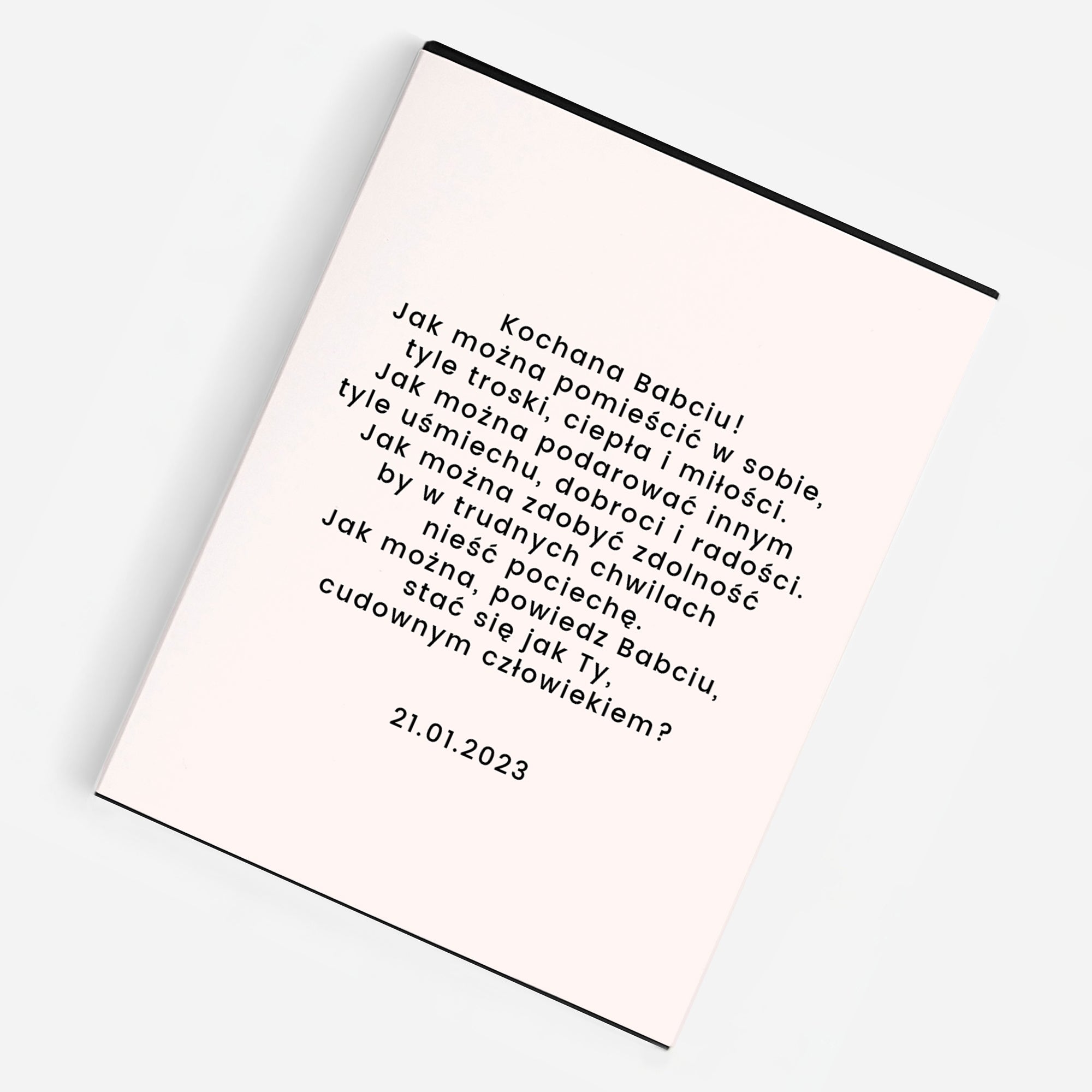 Czekoladki ze zdjęciem dla babci - serce