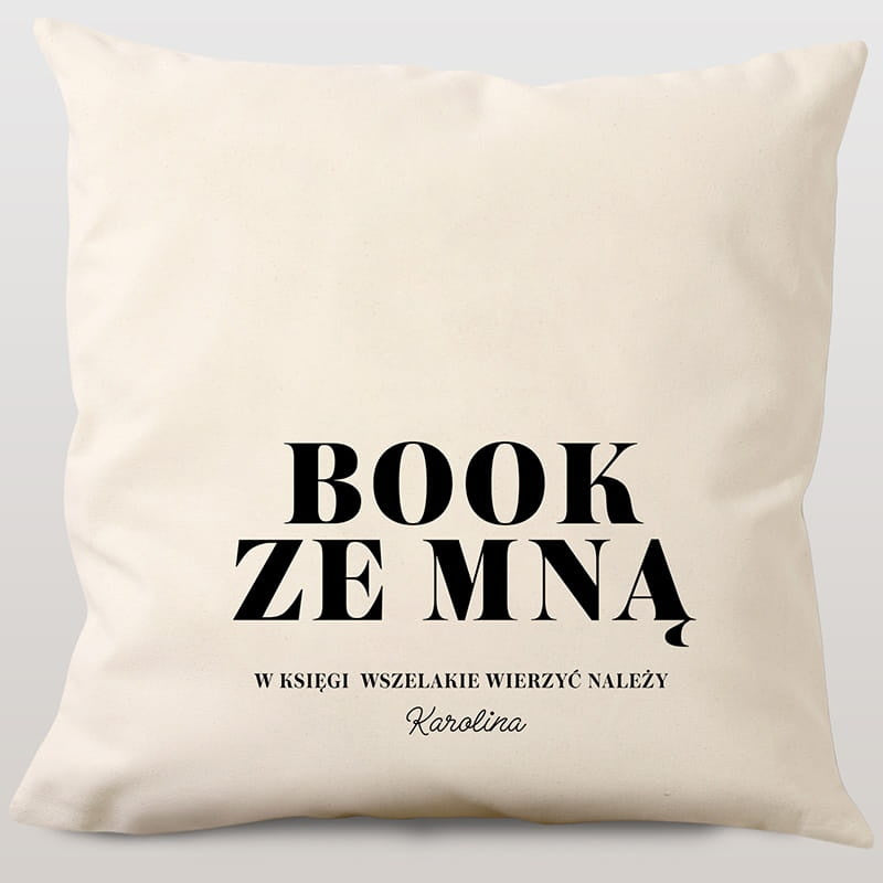 Poduszka dla miłośniczki książek prezent dla mola książkowego prezent dla książkary personalizowana poduszka