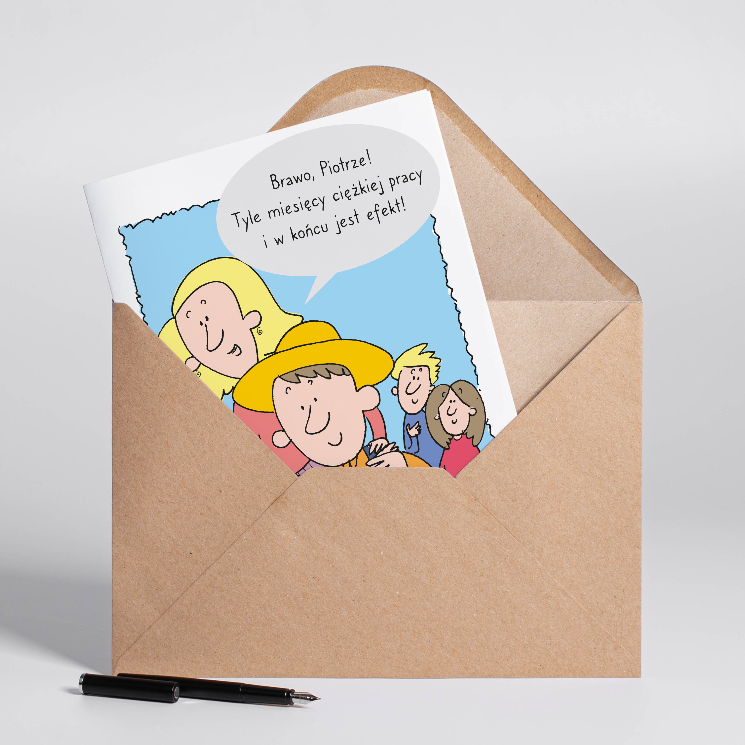 Duża personalizowana kartka dla Taty ogrodnika - A4