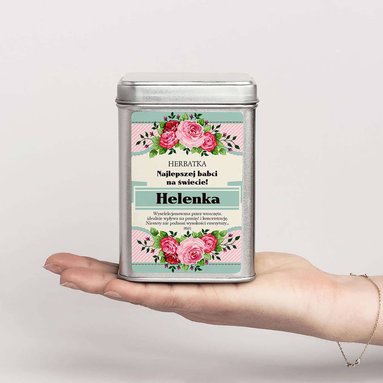 Personalizowana herbatka dla babci - prezent na Dzień Babci herbata dla babci prezent dla babci