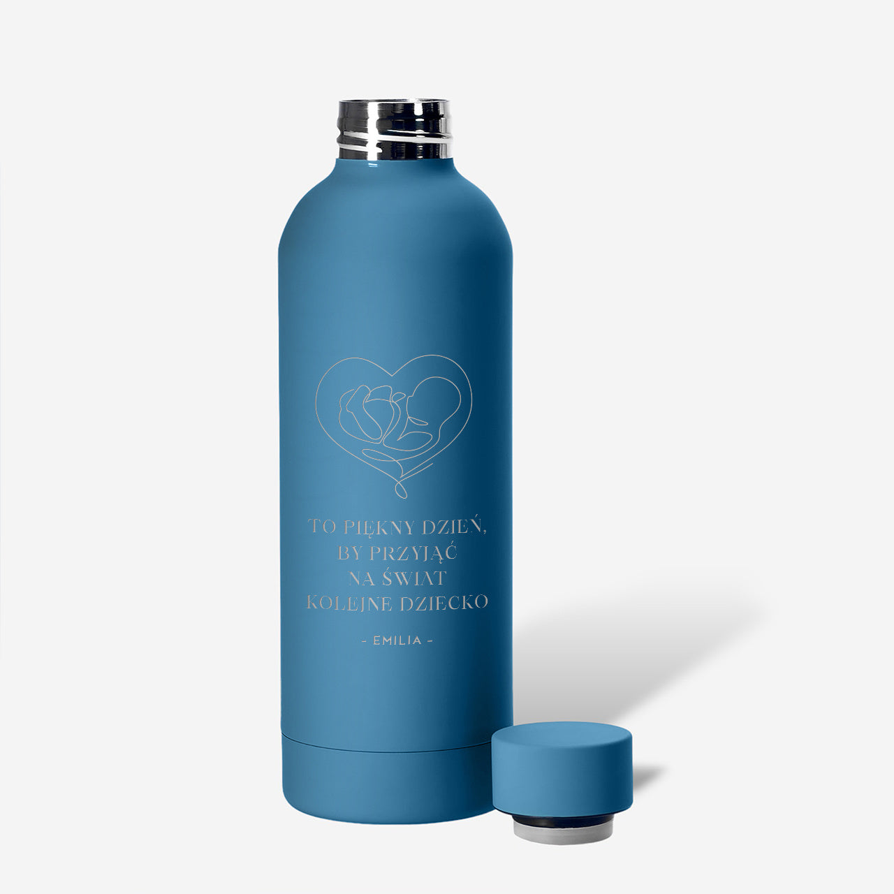 Personalizowana butelka termiczna prezent dla położnej grawerowana butelka podziękowanie dla położnej