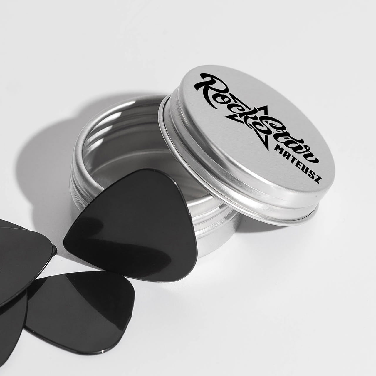 Kostki gitarowe dla basisty - personalizowane kostki do gitary piórka do gitary prezent dla basisty