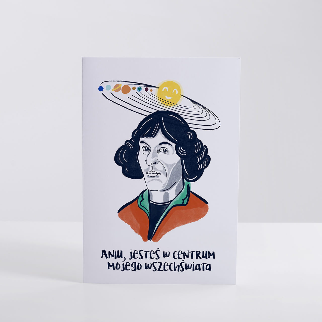 Personalizowana kartka na Dzień Kobiet - centrum wszechświata upominek na dzień kobiet kartka dla niej