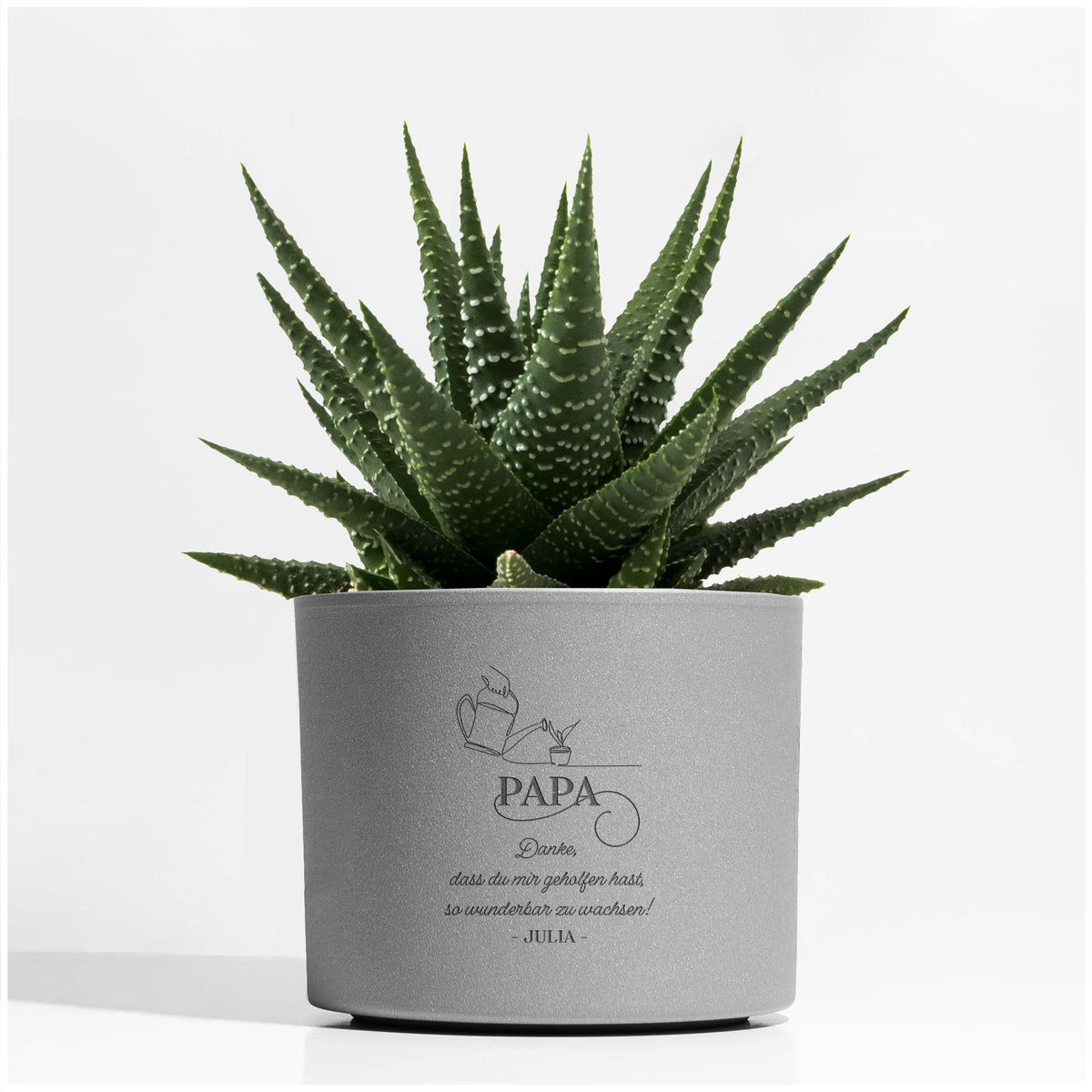 Personalisierter Blumentopf - Dankeschön für Papa