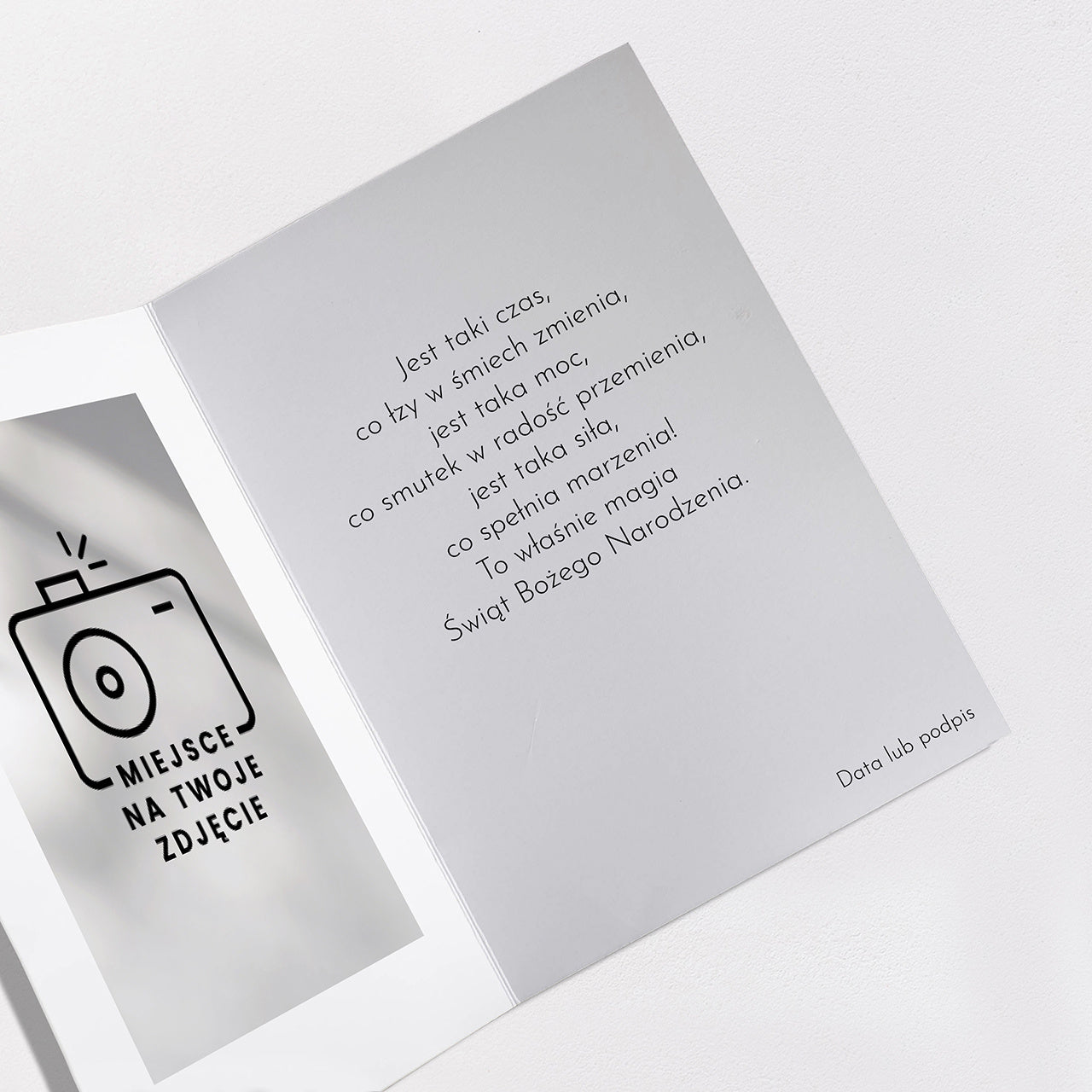 Kartka świąteczna ze zdjęciem XXL - prezent świąteczny dla rodziny