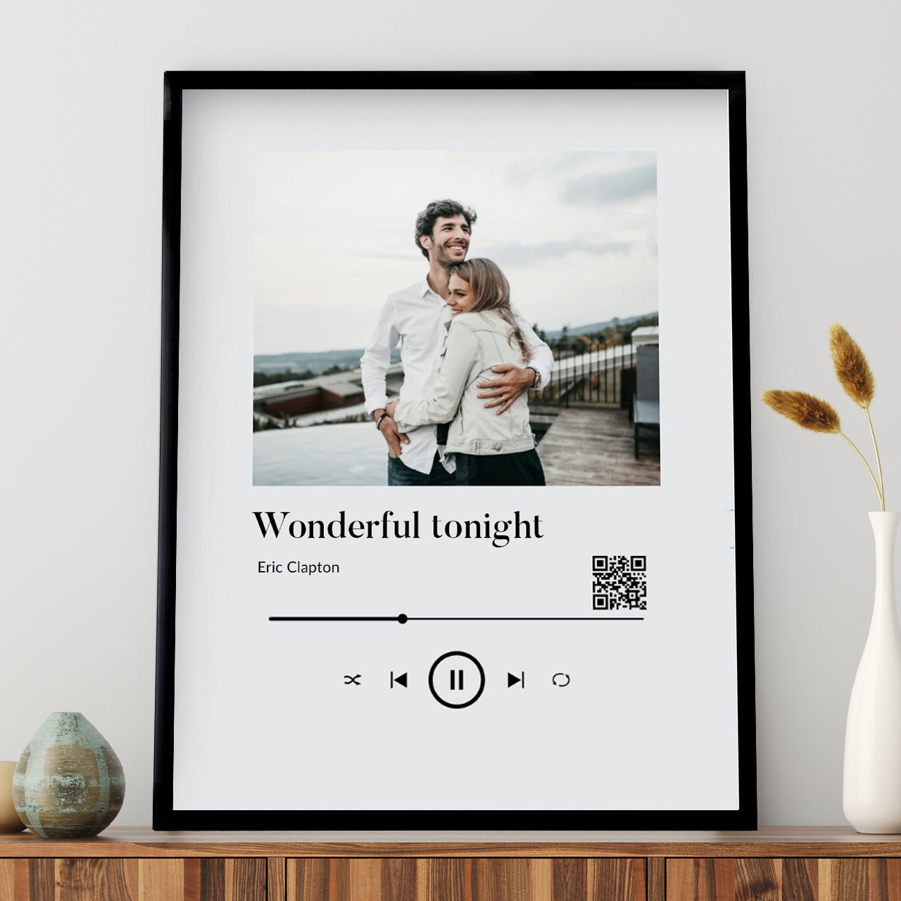 Personalizowany plakat - Nasza Piosenka - prezent dla zakochanych romantyczny prezent dla zakochanych