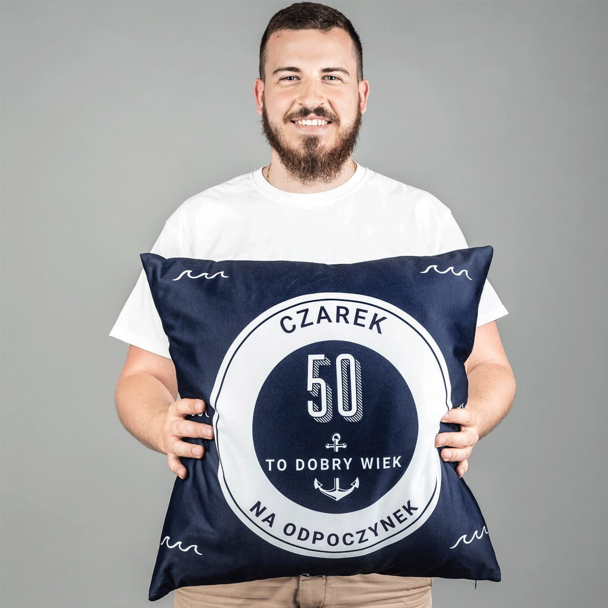 Personalizowana poduszka - prezent na 50 urodziny