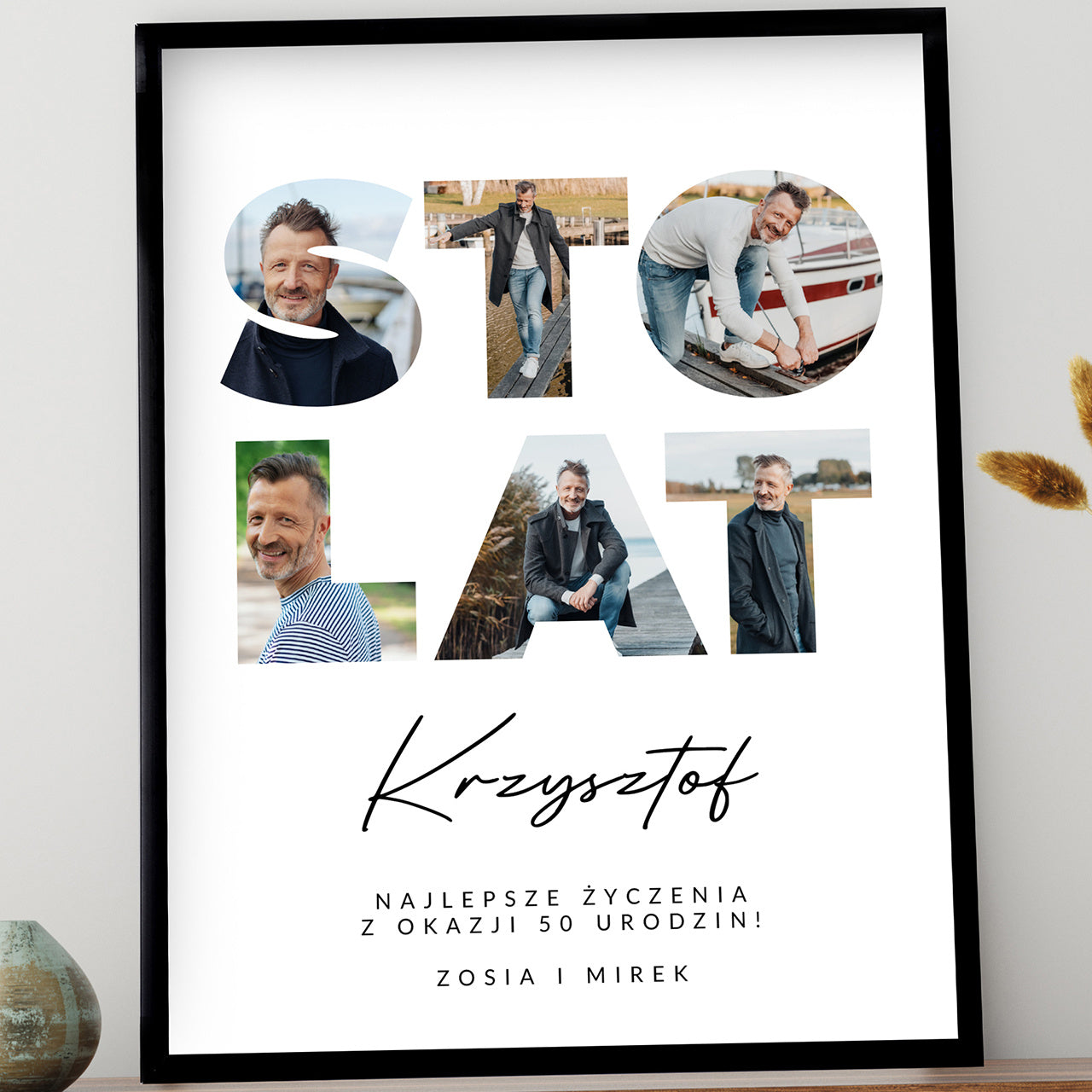 Plakat ze zdjęciami - sto lat