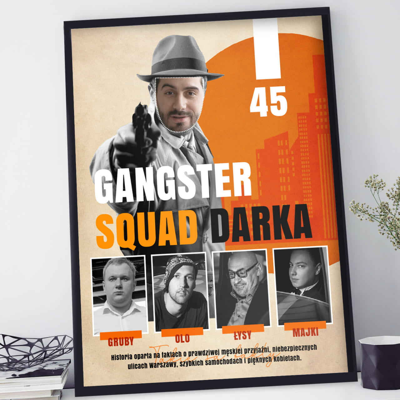 Plakat dla aktora personalizowany plakat filmowy plakat ze zdjęciem upominek fana kina