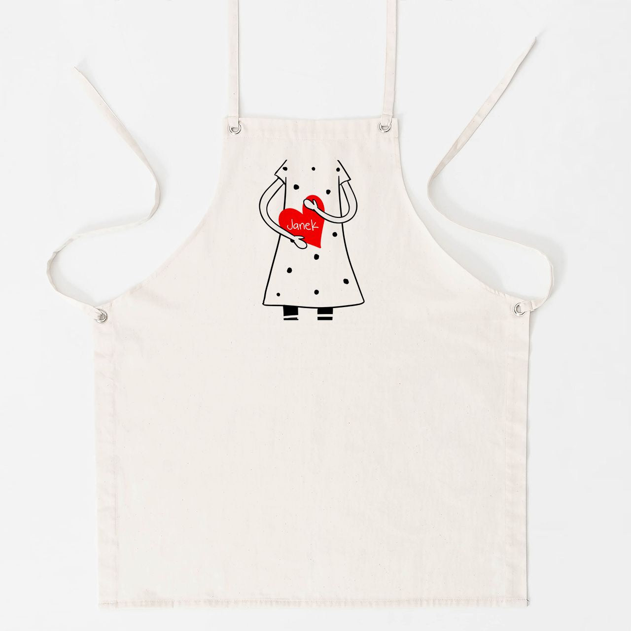 Dwa fartuchy dla pary na walentynki z personalizacją prezent na walentynki prezent walentynkowy prezent dla pary