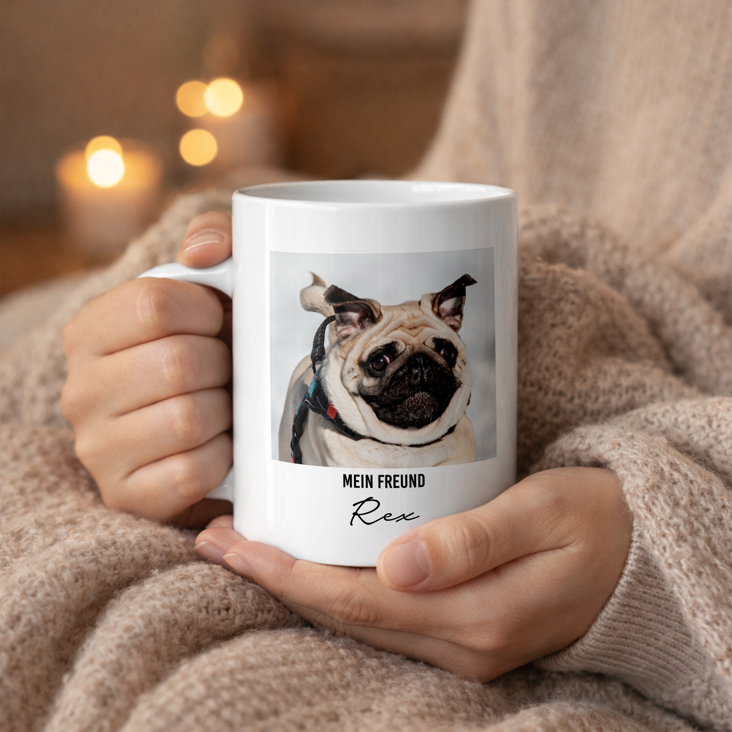 Tasse mit Foto FREUND Geschenk für Hundeliebhaber
