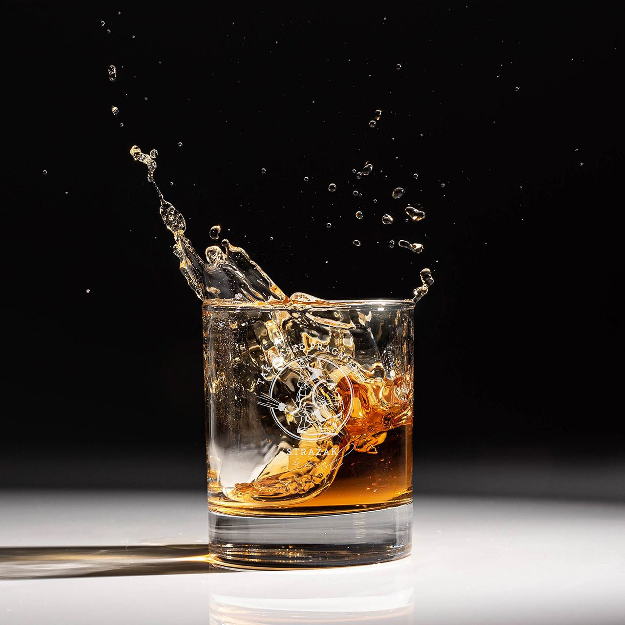 Grawerowana szklanka do whisky dla strażaka