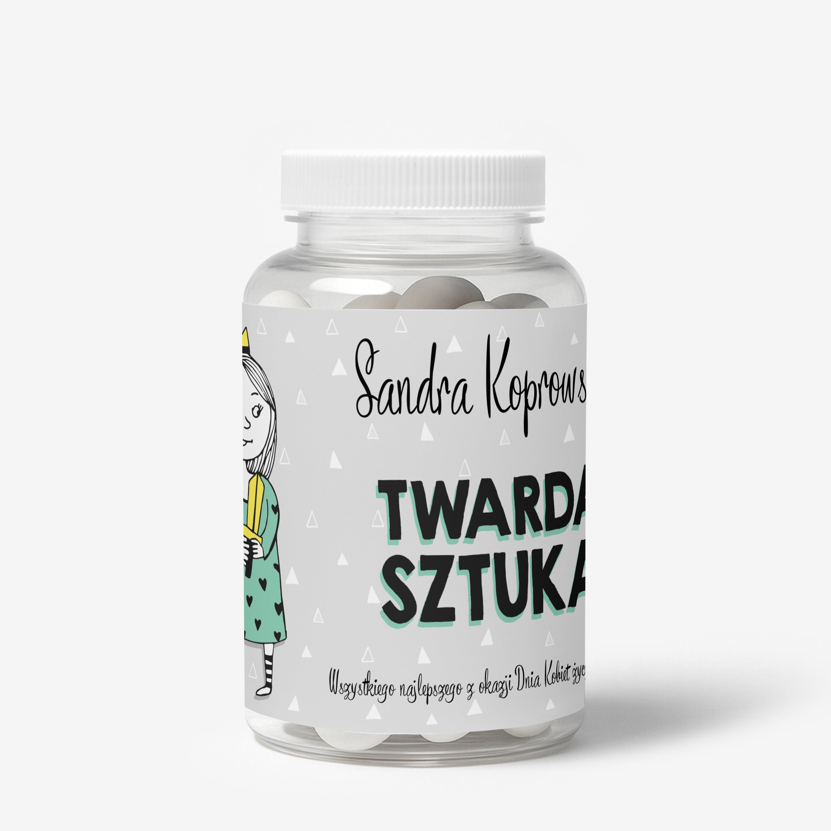 Miętówki + etykieta dekoracyjna do naklejenia - Twarda Sztuka