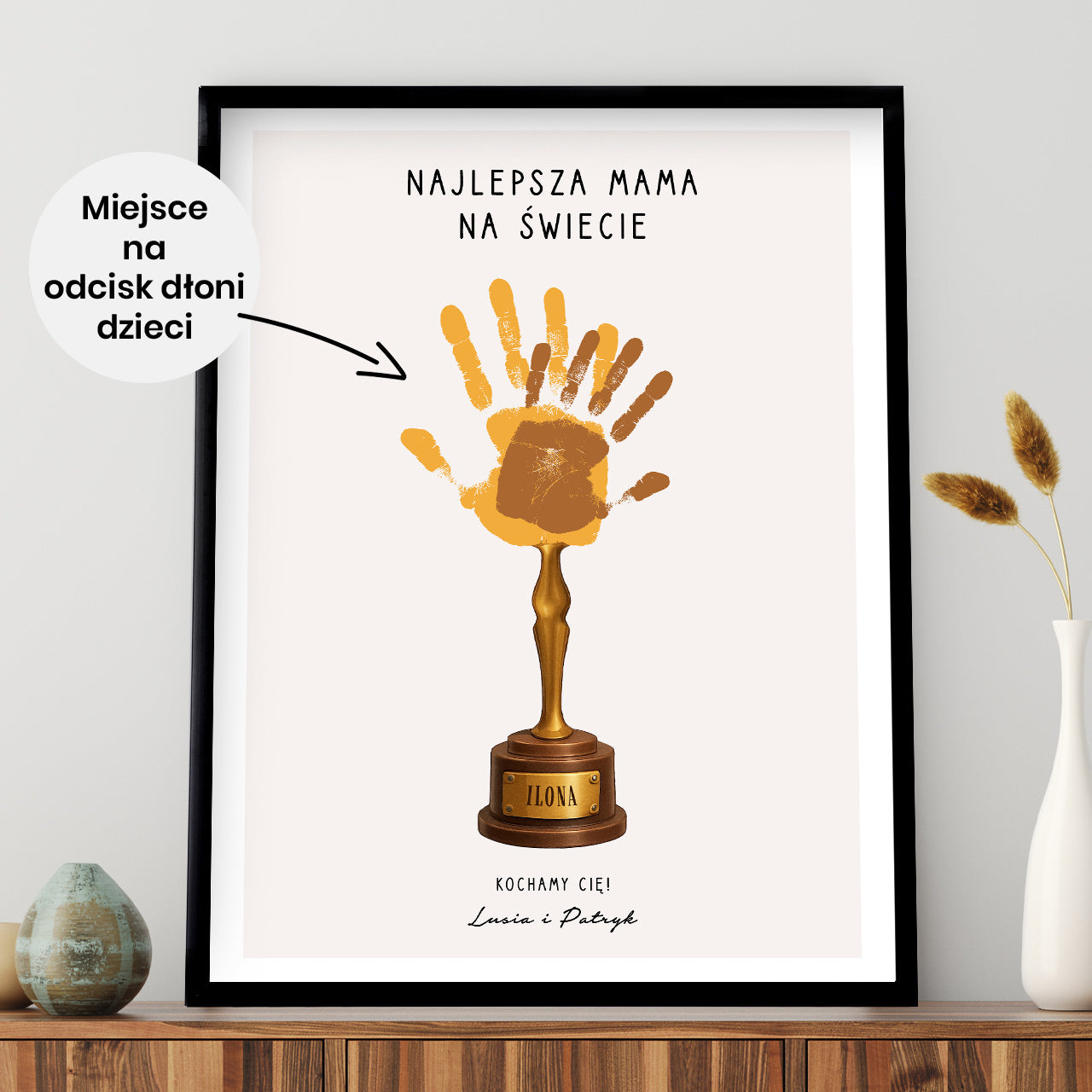 Plakat na Dzień Mamy - prezent od dzieci wyjątkowy prezent dla mamy na Dzień Mamy