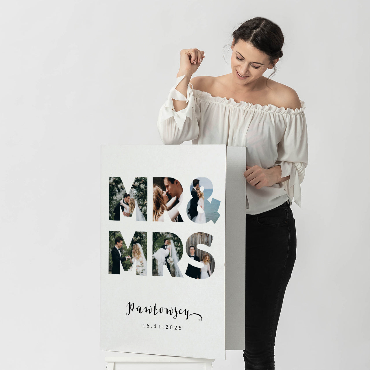 Personalizowana kartka ślubna - Mr&Mrs