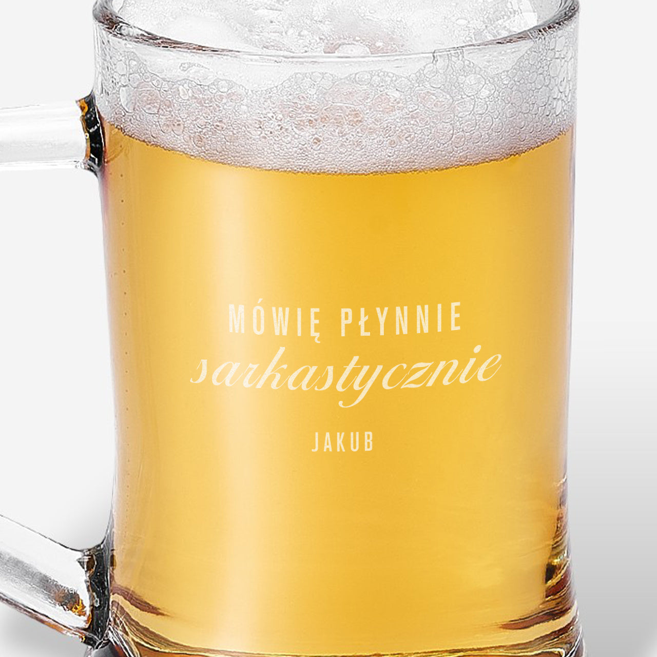 Grawerowany kufel - mówię płynnie sarkastycznie