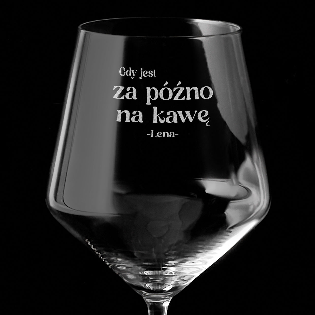 Grawerowany kieliszek do wina - prezent dla koleżanki kieliszek personalizowany kieliszek do wina z grawerem prezent dla niej