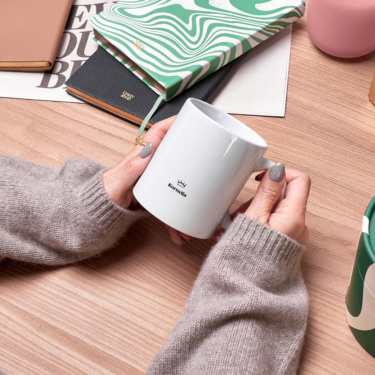 Ceramiczny kubek z personalizacją - prezent na 40 urodziny kubek z personalizacją na czterdziestkę 