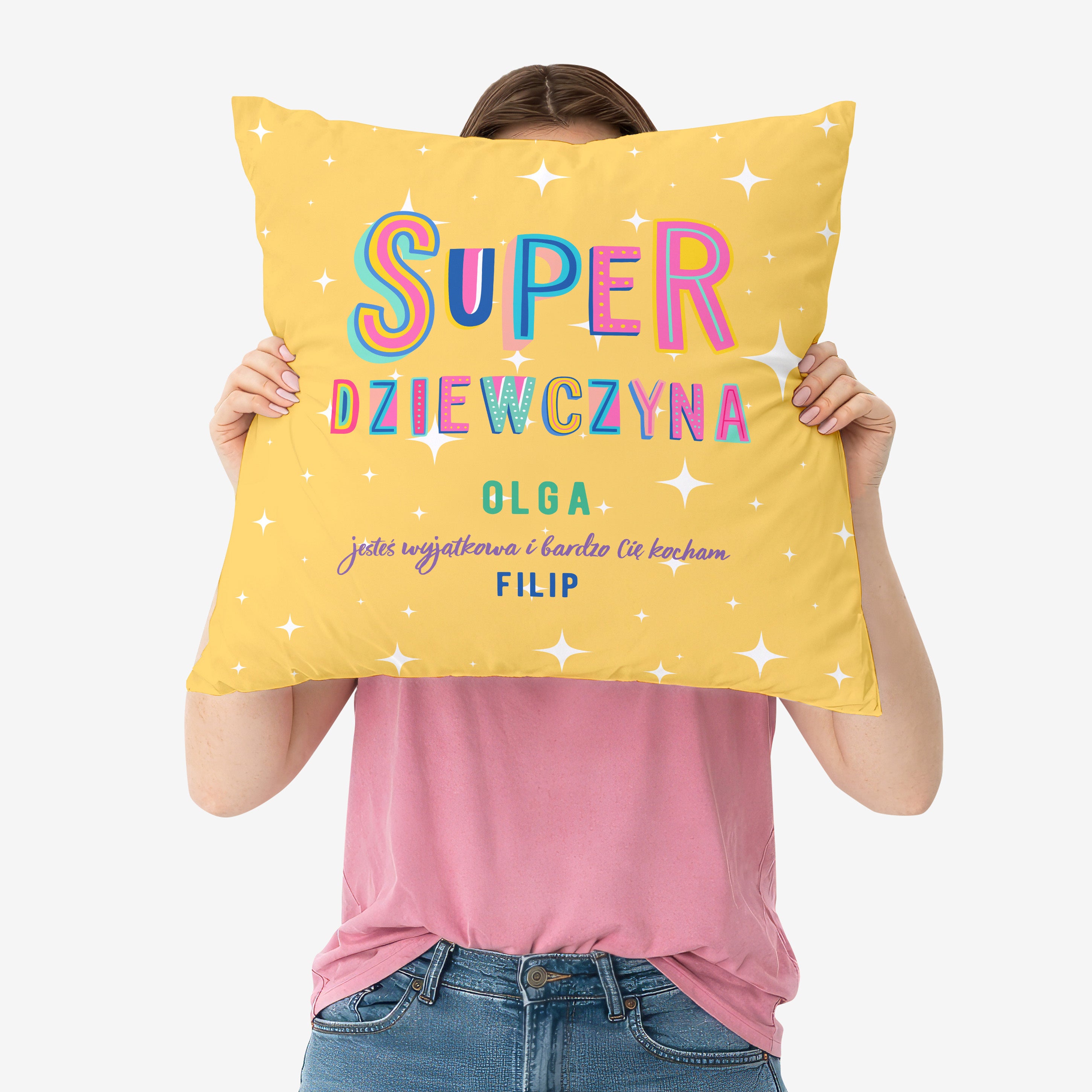 Poduszka dla dziewczyny - superdziewczyna