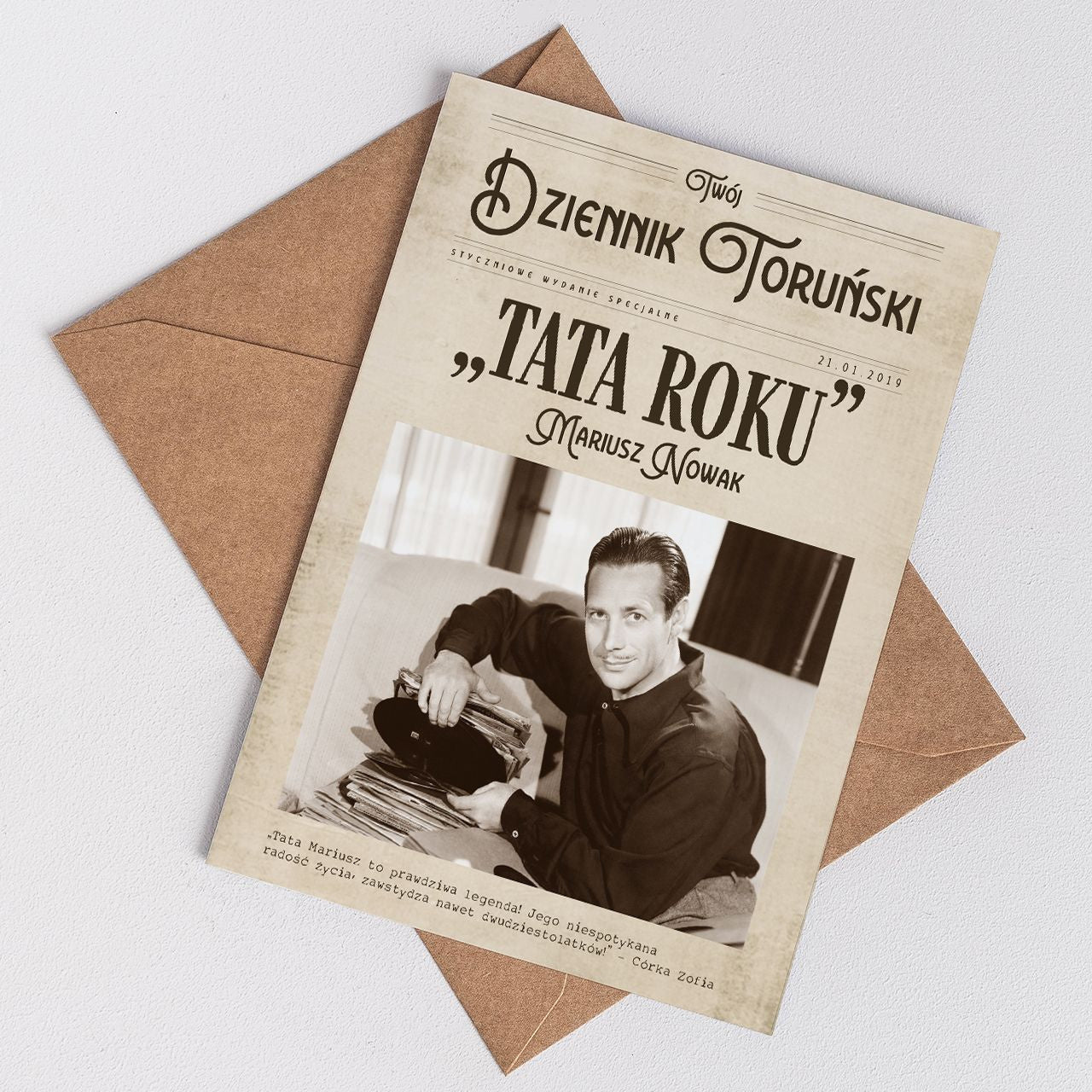 Kartka na Dzień Ojca - tata roku