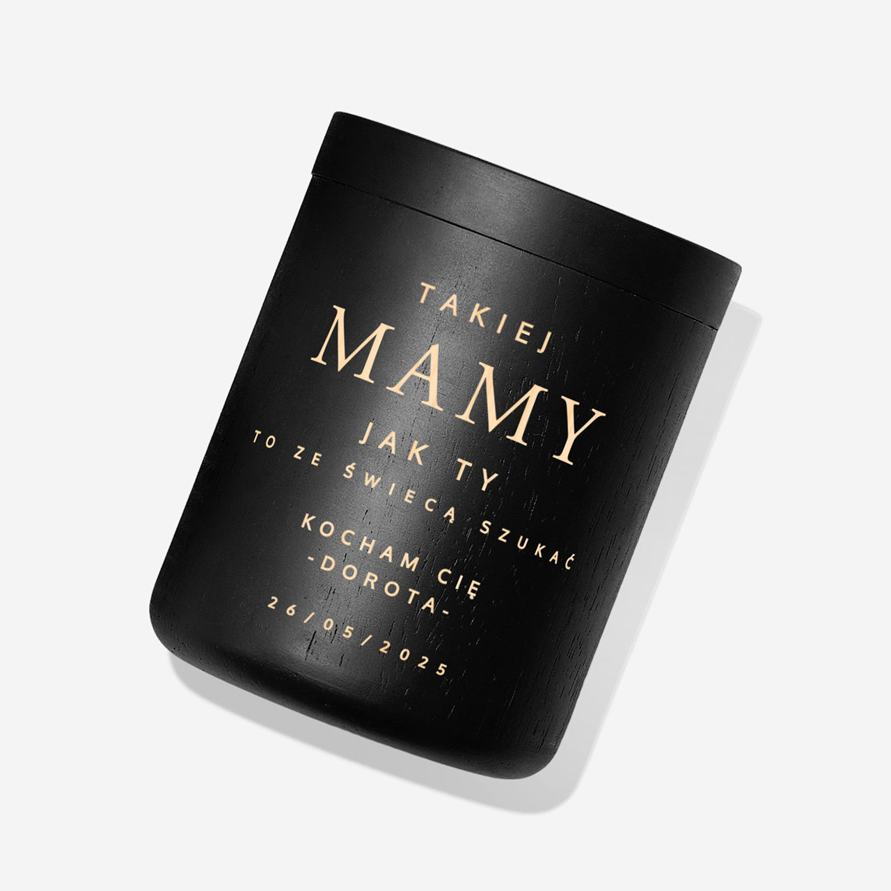 Grawerowana świeca na Dzień Mamy świeczka zapachowa dla mamy prezent dla mamy na Dzień Mamy