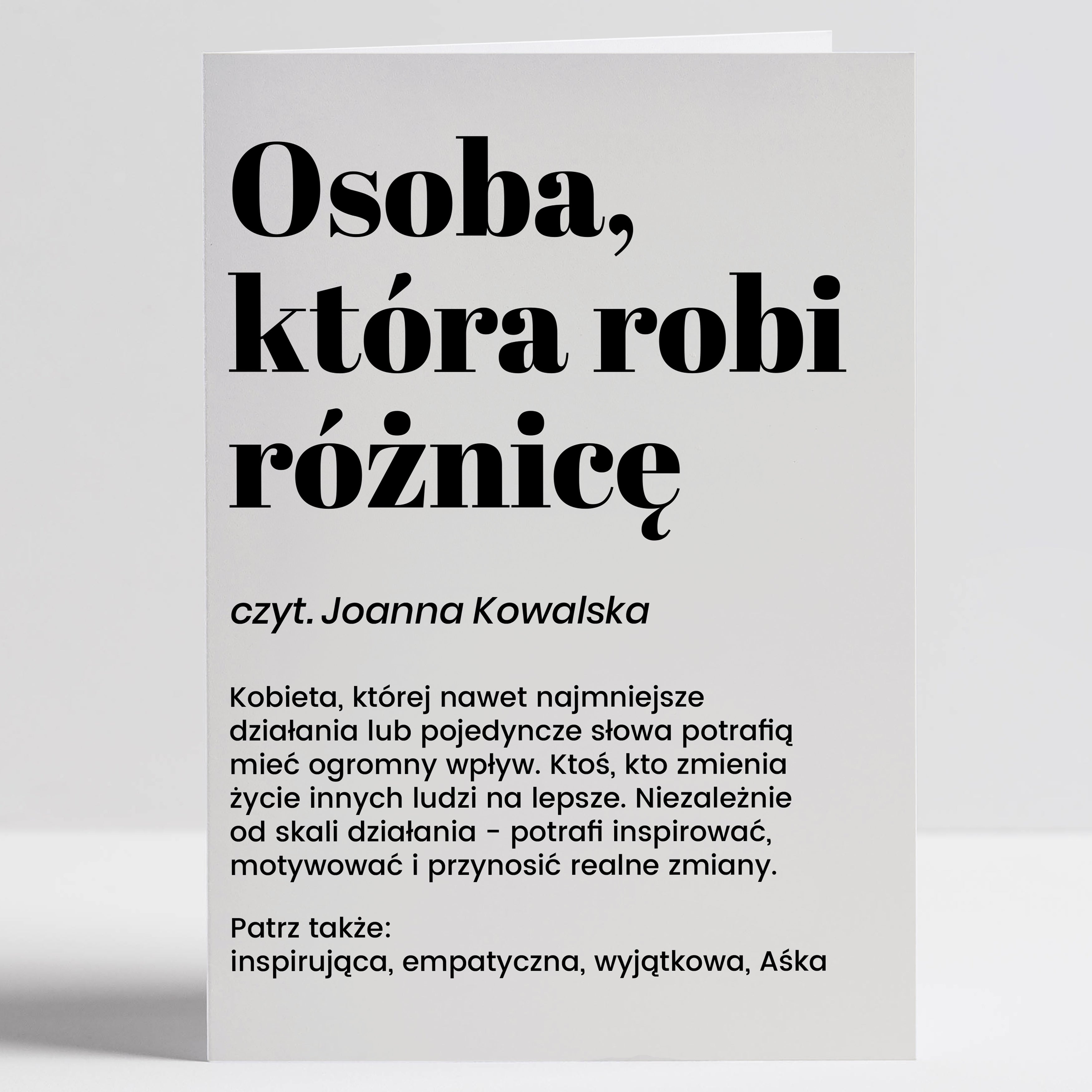 Kartka dla pracownika