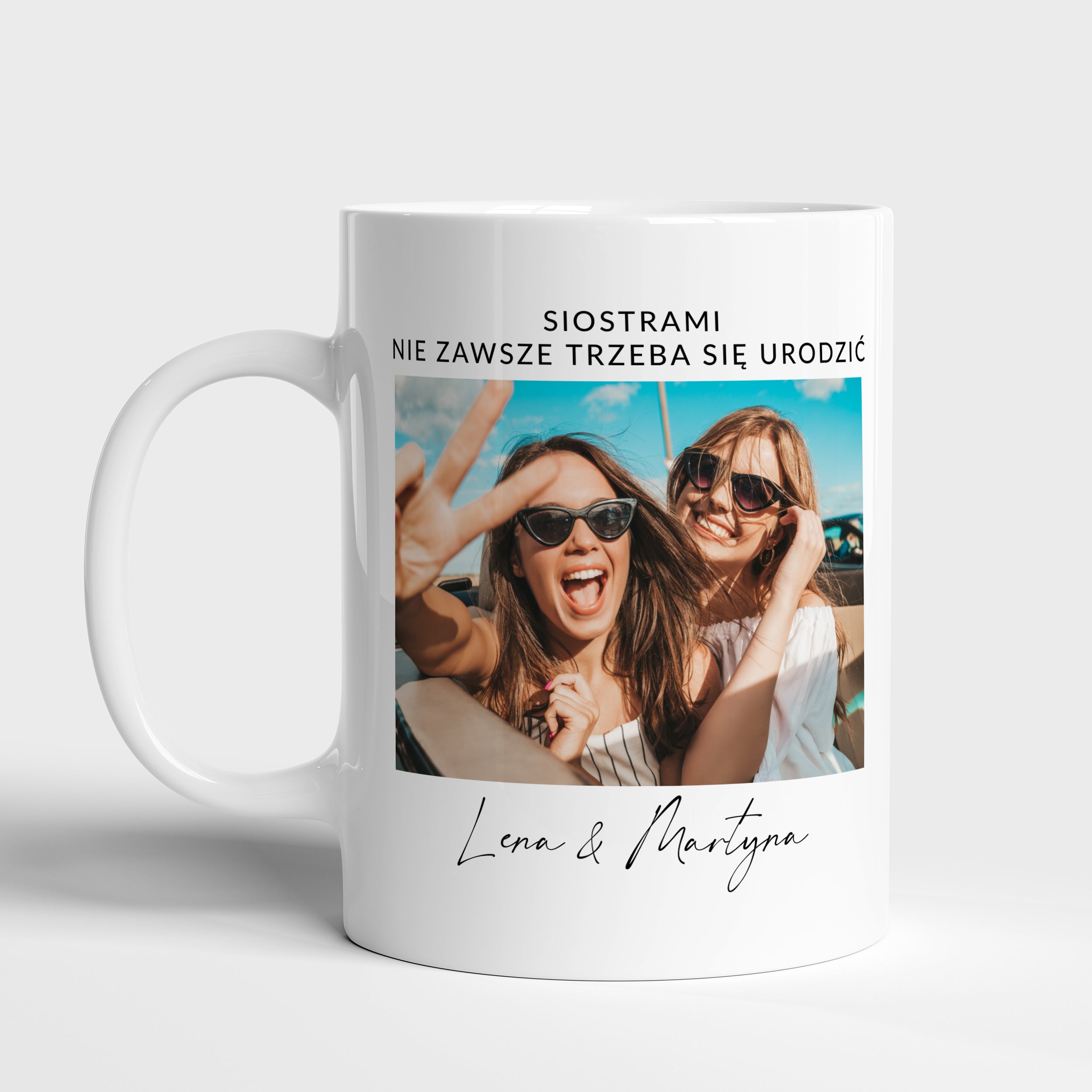 Kubek ze zdjęciem dla przyjaciółki personalizowany kubek dla przyjaciółki prezent dla przyjaciółki
