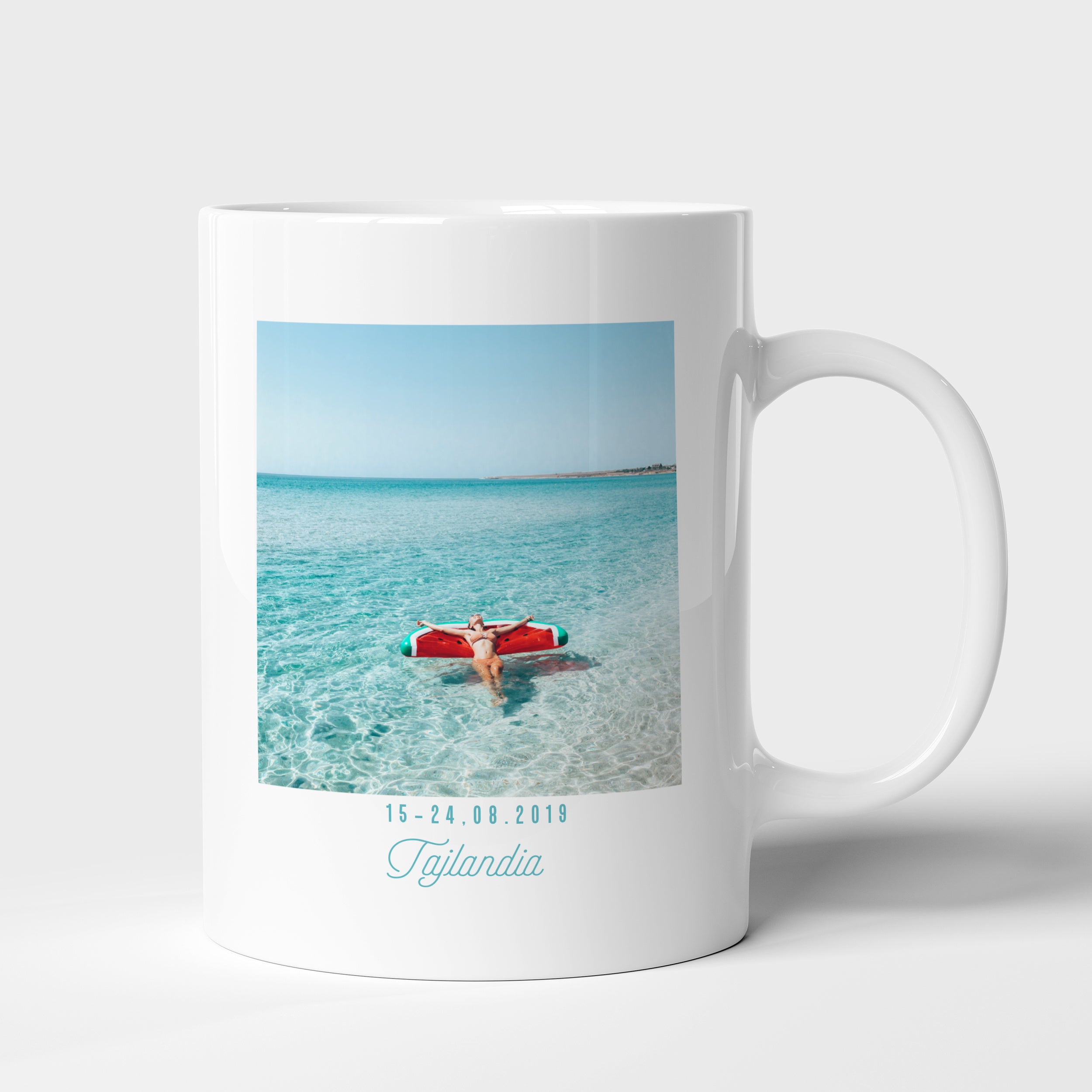 Fotokubek - Miesiąc Miodowy - upominek dla ukochanej prezent na rocznicę ślubu personalizowany kubek