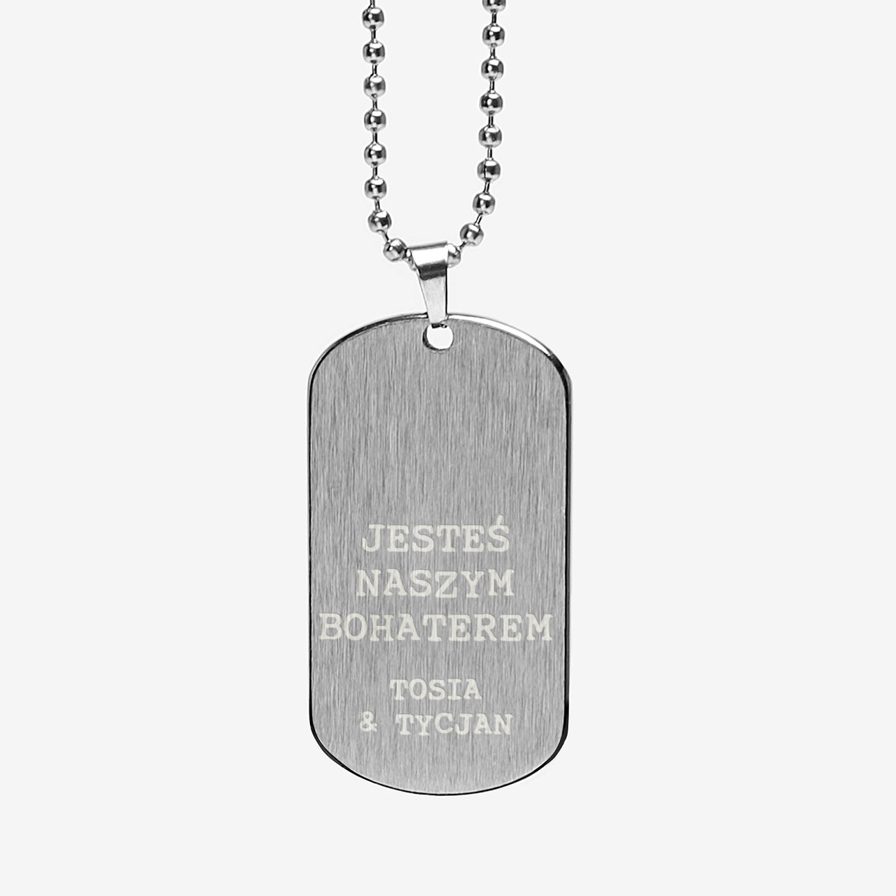 Nieśmiertelnik z grawerem - prezent dla taty personalizowany prezent na Dzień Ojca